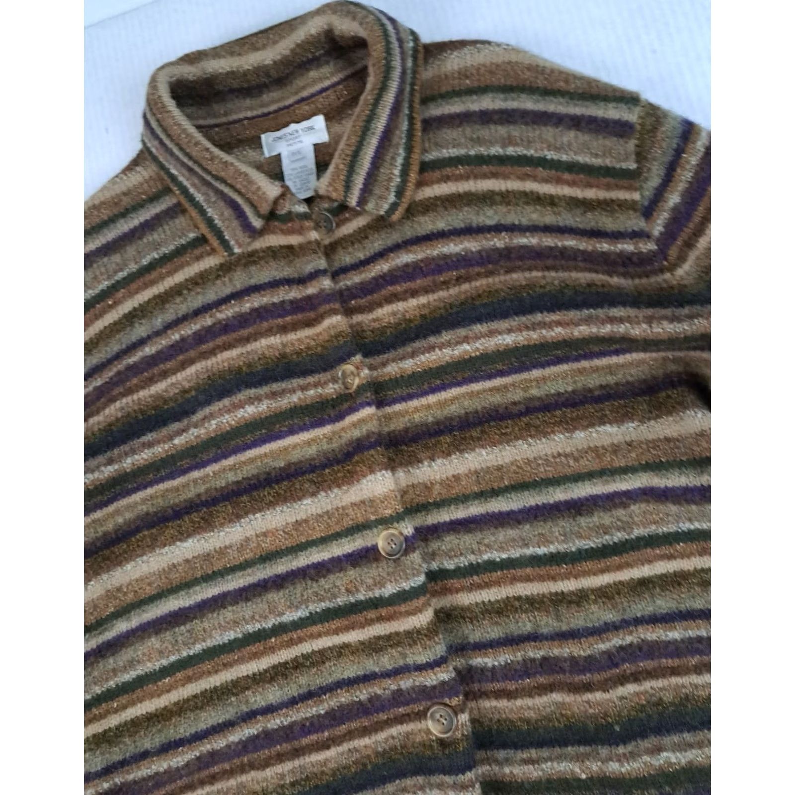Jones New York Vintage Wool & Lambswool Cardigan P/L Jones NY Size S / US 4 / IT 40 - 5 Thumbnail