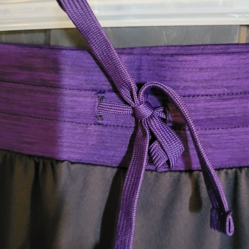 St. Johns Bay St. John's Bay , NWOT, Size XL, pants, blk/purple Size 36" / US 14 / IT 50 - 2 Thumbnail