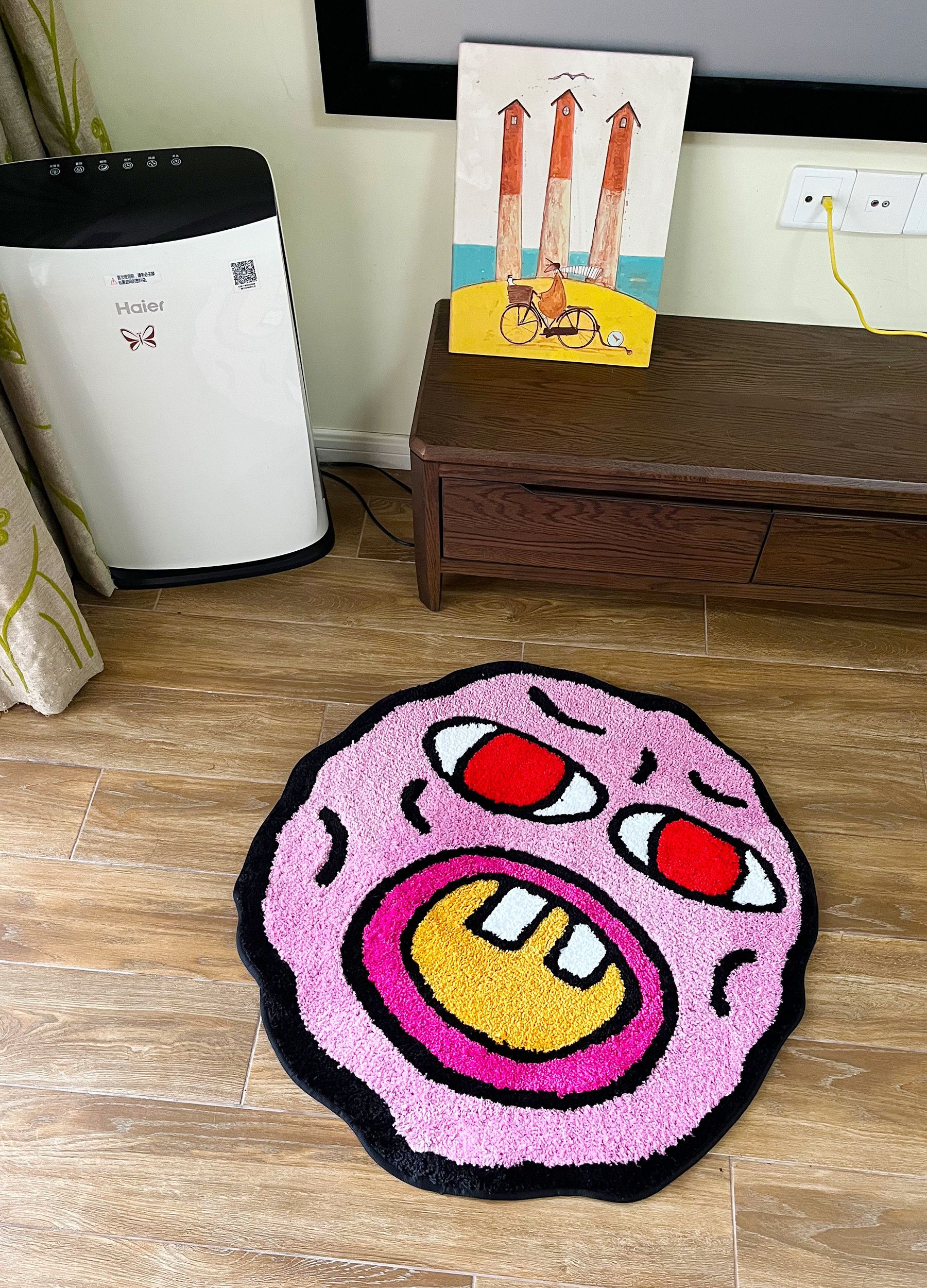 Other Cherry Bomb Cartoon Handmade Tufted Carpet Size ONE SIZE - 6 Thumbnail