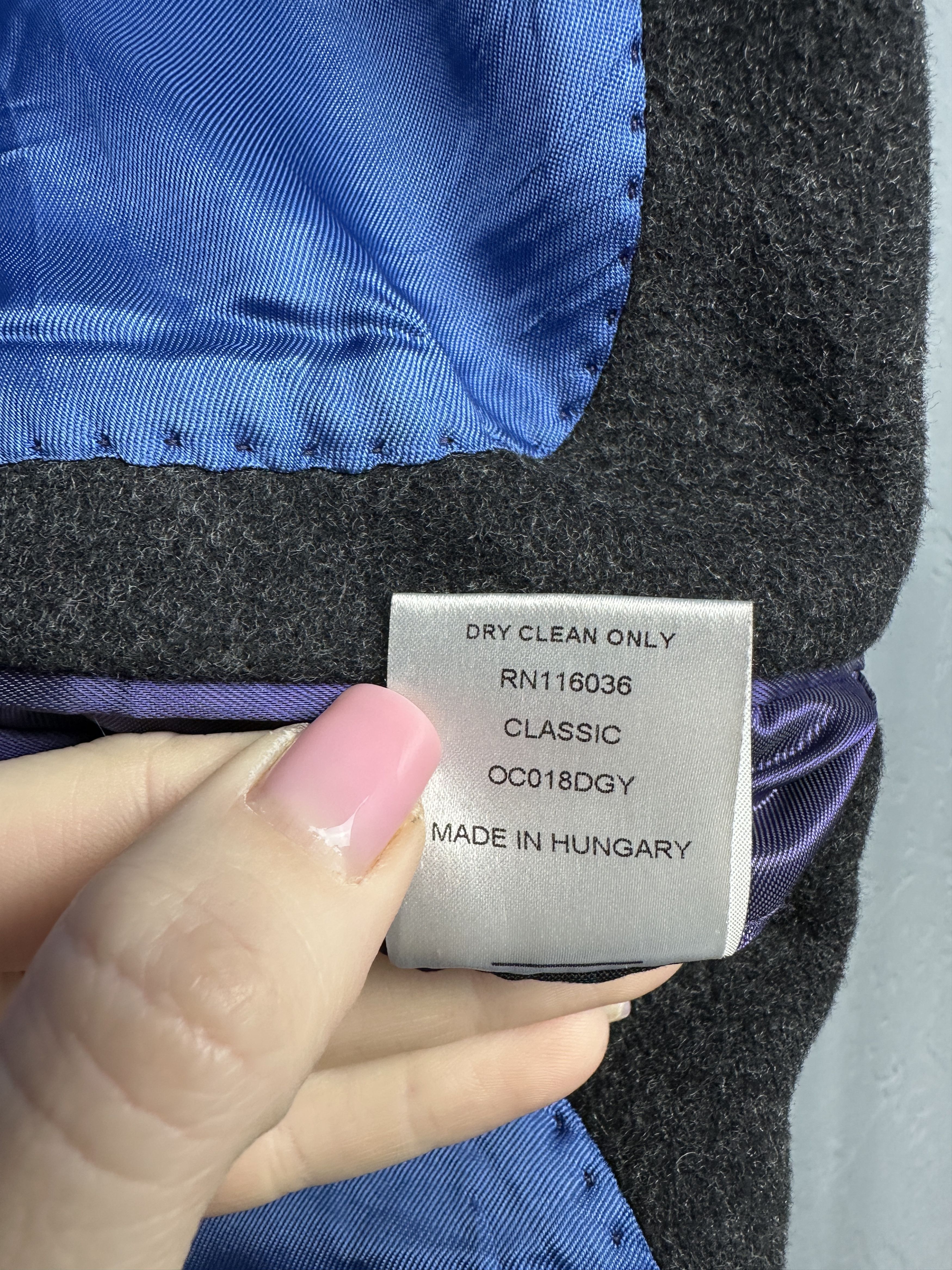 Charles Tyrwhitt Charles Tyrwhitt Mens Wool Coat Jacket Size US M / EU 48-50 / 2 - 5 Thumbnail