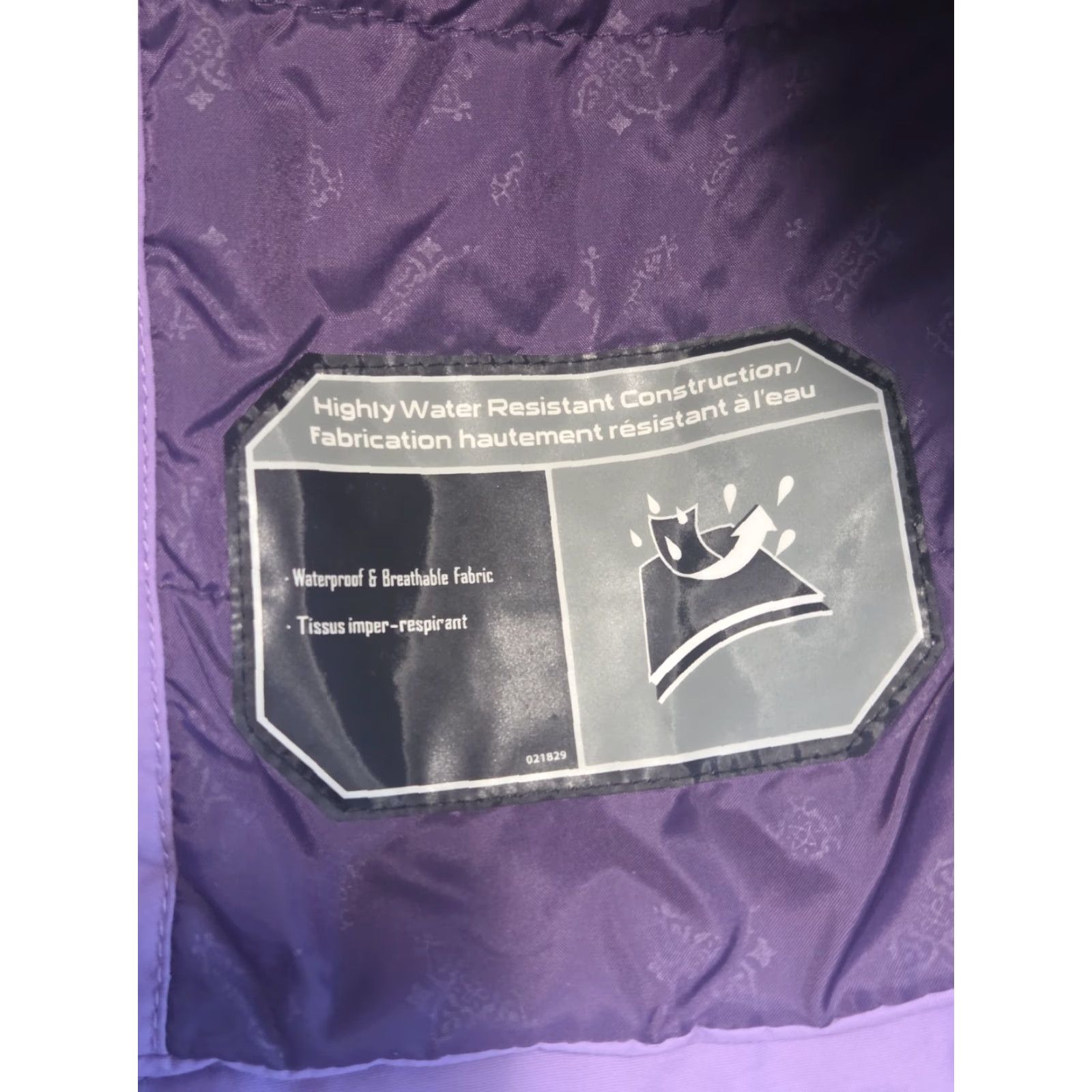 Vintage VINTAGE Columbia Women Jacket Full Zip With Attached hood Purple Waterproof Size L / US 10 / IT 46 - 6 Thumbnail