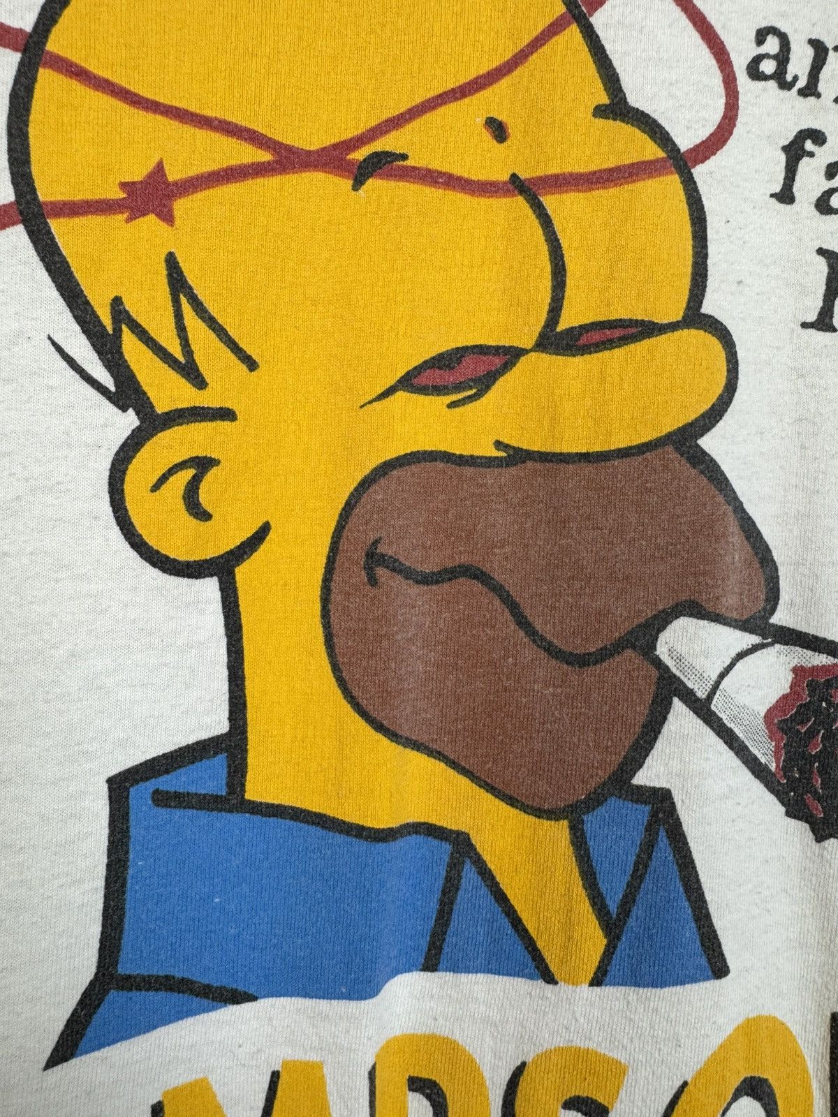 The Simpsons Vintage Stoner Simpson Roll Another fat one Bart T-shirt Size US L / EU 52-54 / 3 - 13 Thumbnail