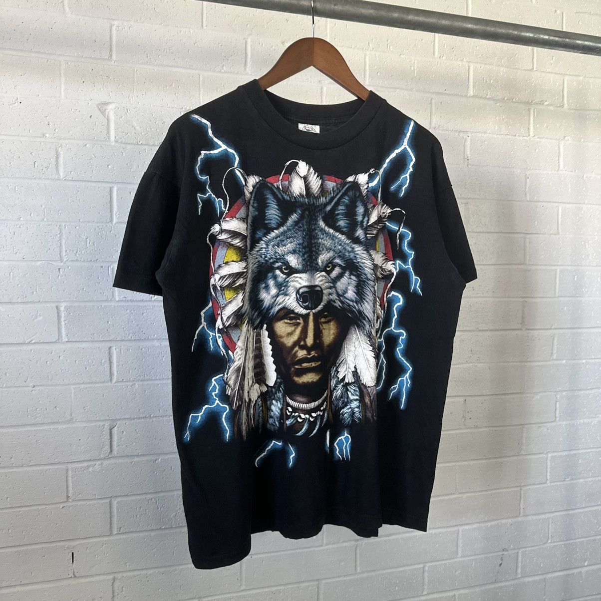 Vintage American Thunder Graphic T-Shirt Size US L / EU 52-54 / 3 - 5 Thumbnail