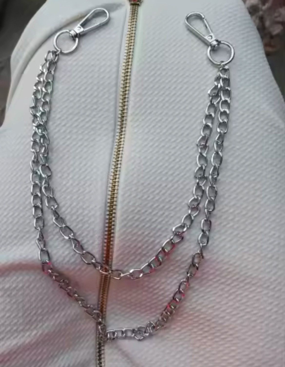 Japanese Brand 35cm + 45cm Double Chain Simple Wallet Safety Chain Size ONE SIZE - 3 Thumbnail