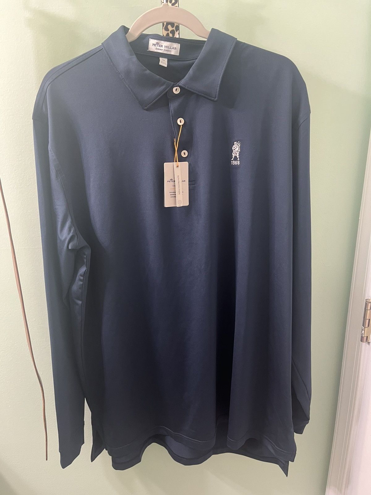 Peter Millar Peter Millar long sleeve polo Size US XL / EU 56 / 4 - 2 Thumbnail