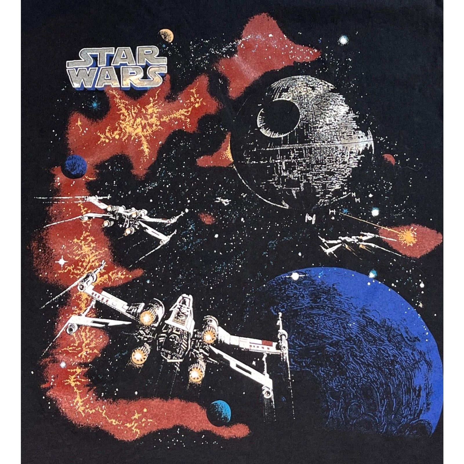 Disney VINTAGE Walt Disney Men’s Star Wars T-Shirt L Black Crew Neck Short Sleeve Disney World - 100% Cotton - Pre-owned in excellent condition Mens Size US L / EU 52-54 / 3 - 3 Thumbnail