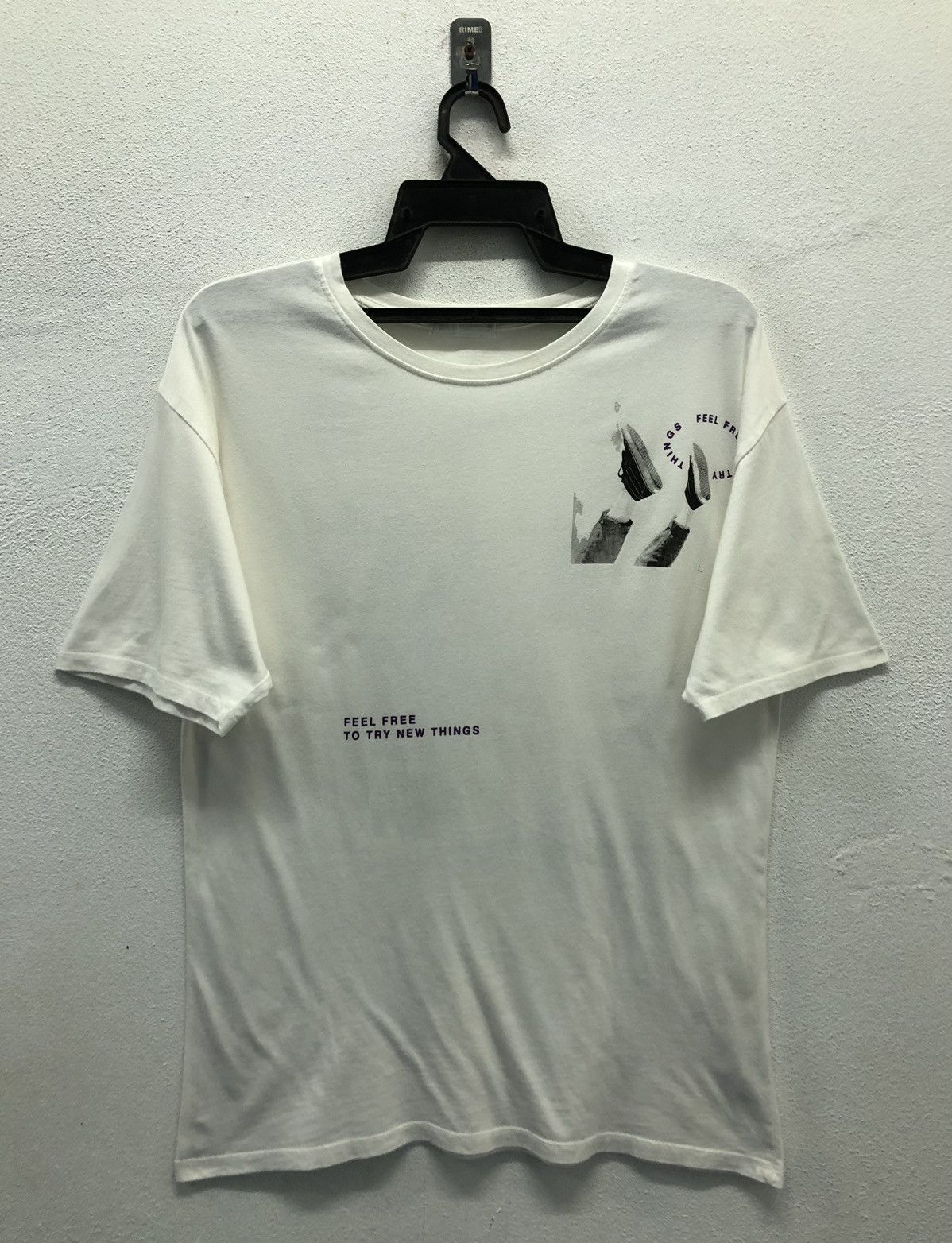 Zara Vintage Zara Feel Free To Try New Things T-Shirt Size US M / EU 48-50 / 2 - 2 Thumbnail