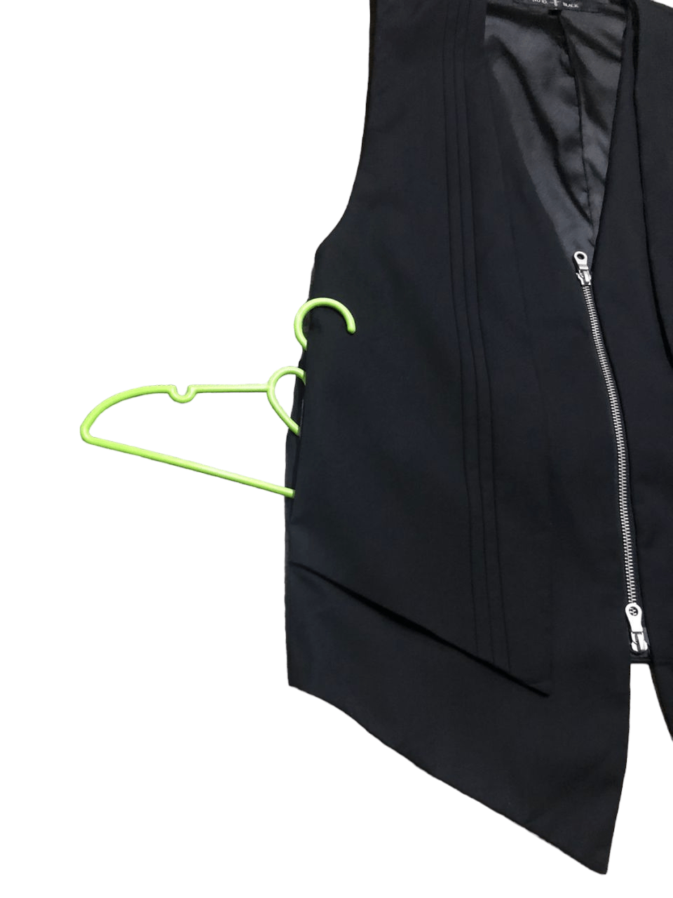 If Six Was Nine No Id Double Layer Black Vest Zipper Jacket Seditionaries Size US M / EU 48-50 / 2 - 14 Thumbnail
