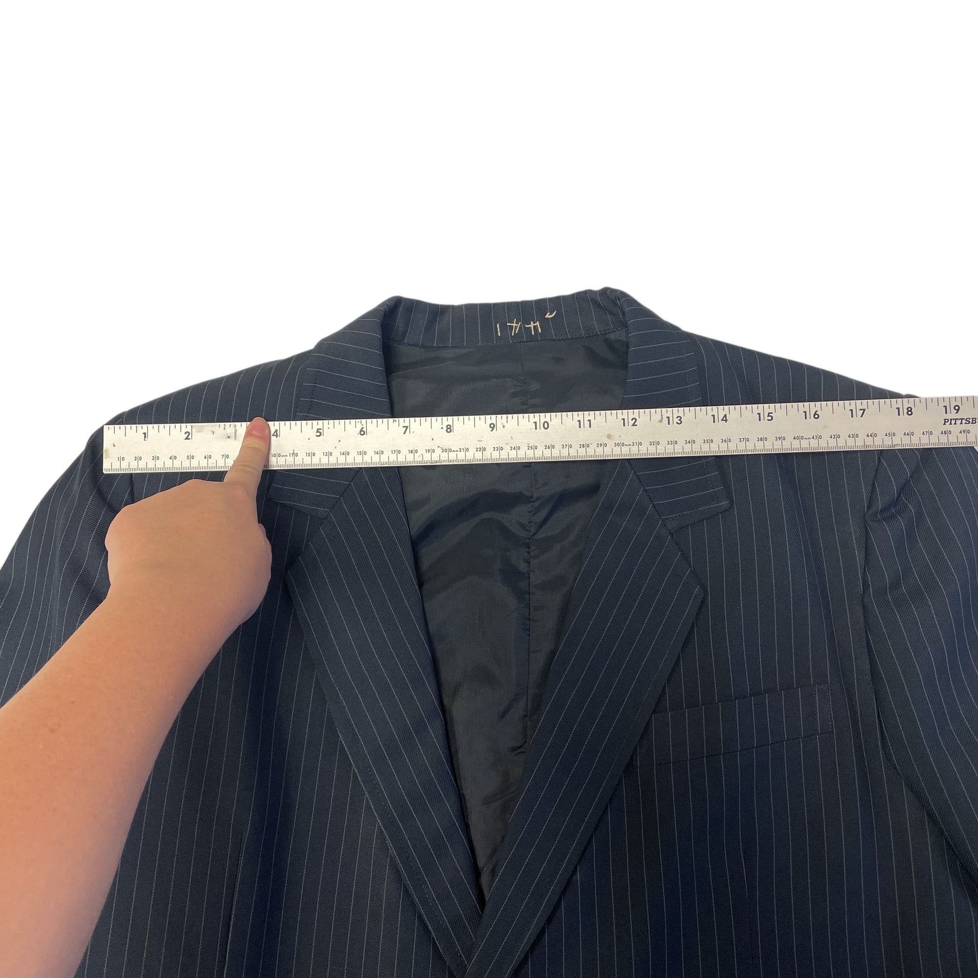 Other Vtg BESPOKE Sport Coat PINSTRIPE Mod Disco Jacket Size 38R - 8 Thumbnail