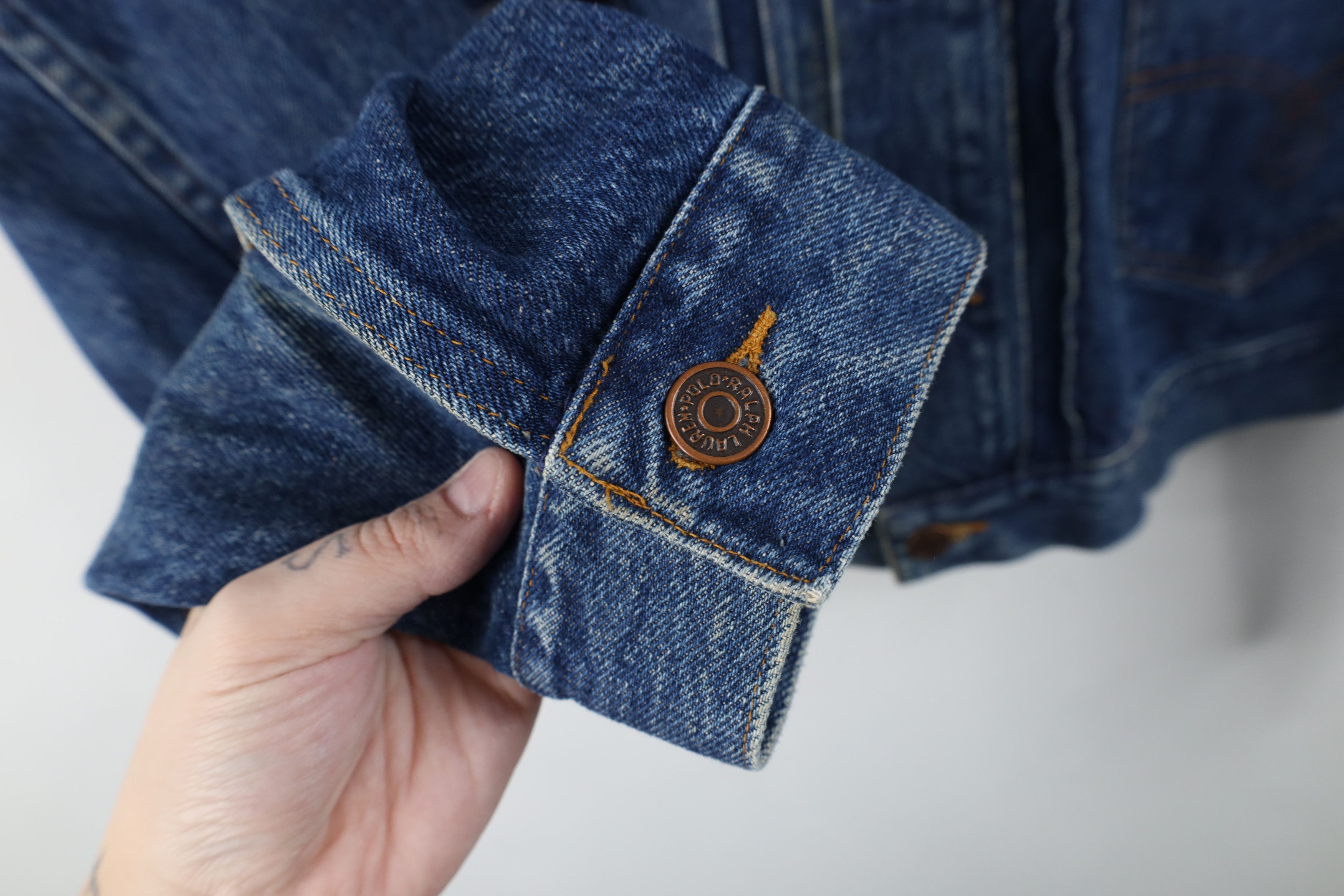 Ralph Lauren Vintage 70s 80s Ralph Lauren Denim Jean Trucker Jacket USA Size US XL / EU 56 / 4 - 7 Thumbnail