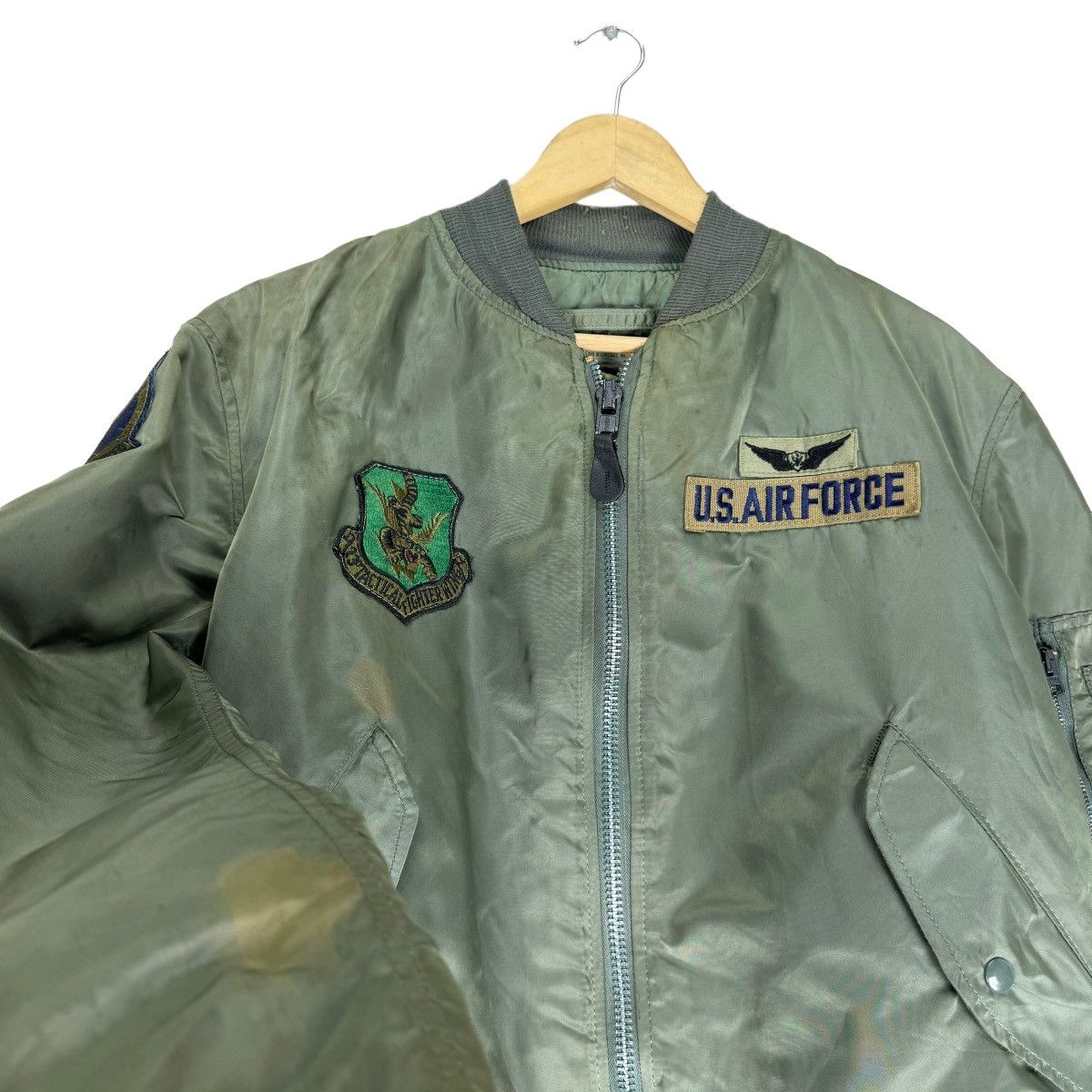 Alpha Industries ☀️ALPHA INDUSTRIES MA-1 FLYER BOMBER RIOT JACKET Size US L / EU 52-54 / 3 - 5 Thumbnail