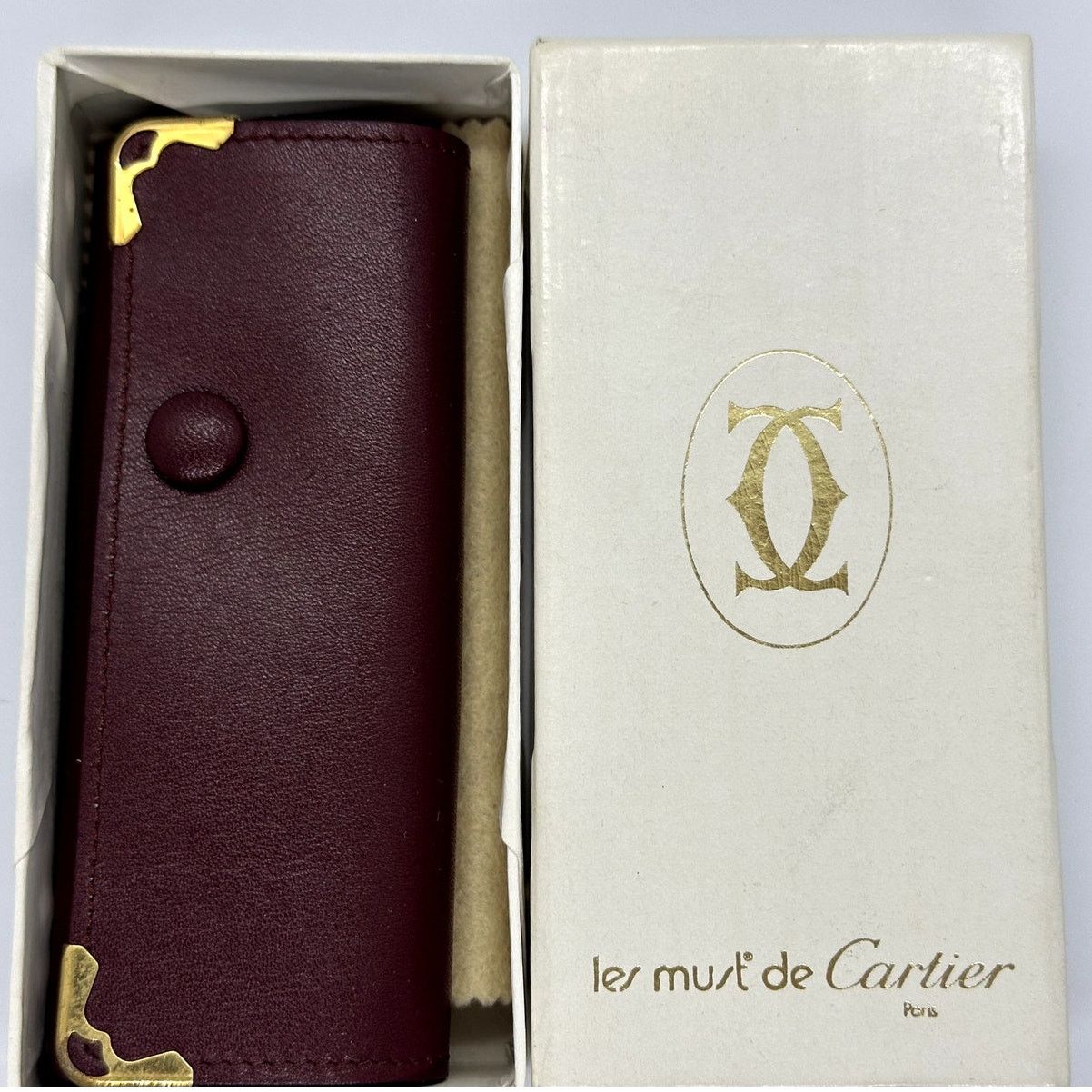 Cartier CARTIER Vintage Leather Key Case/HolderRARE box&dustbag EUC Size ONE SIZE - 1 Thumbnail