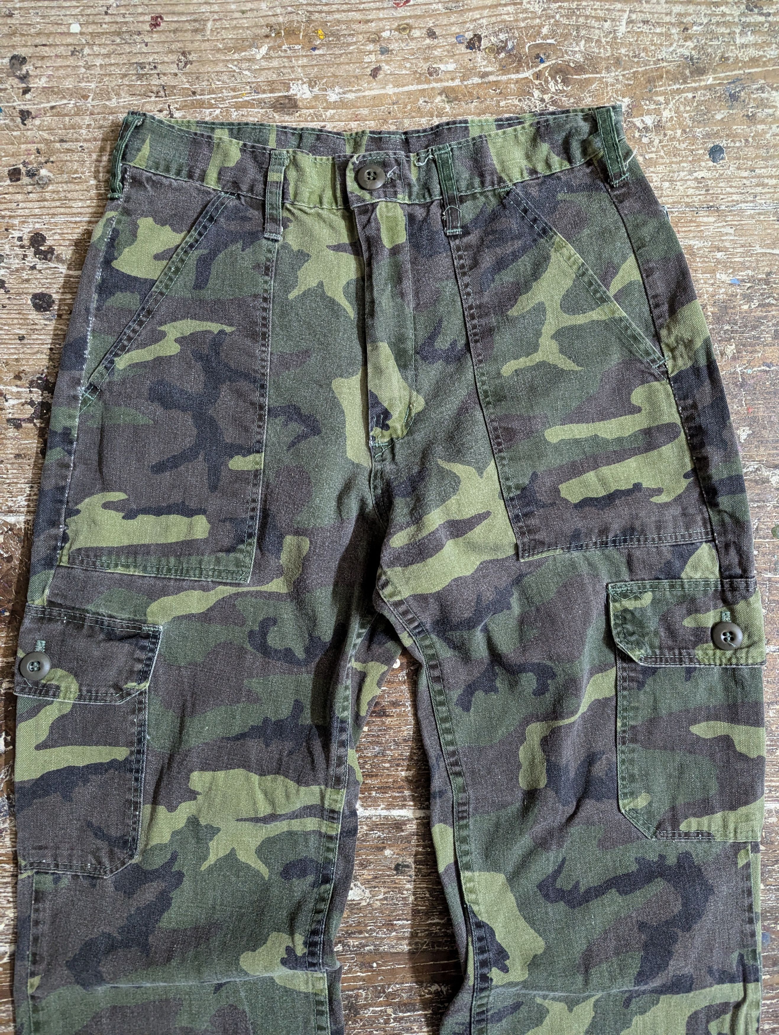 Vintage 90s Fivebrother Camo Army Cargo Pants Size US 28 / EU 44 - 7 Thumbnail