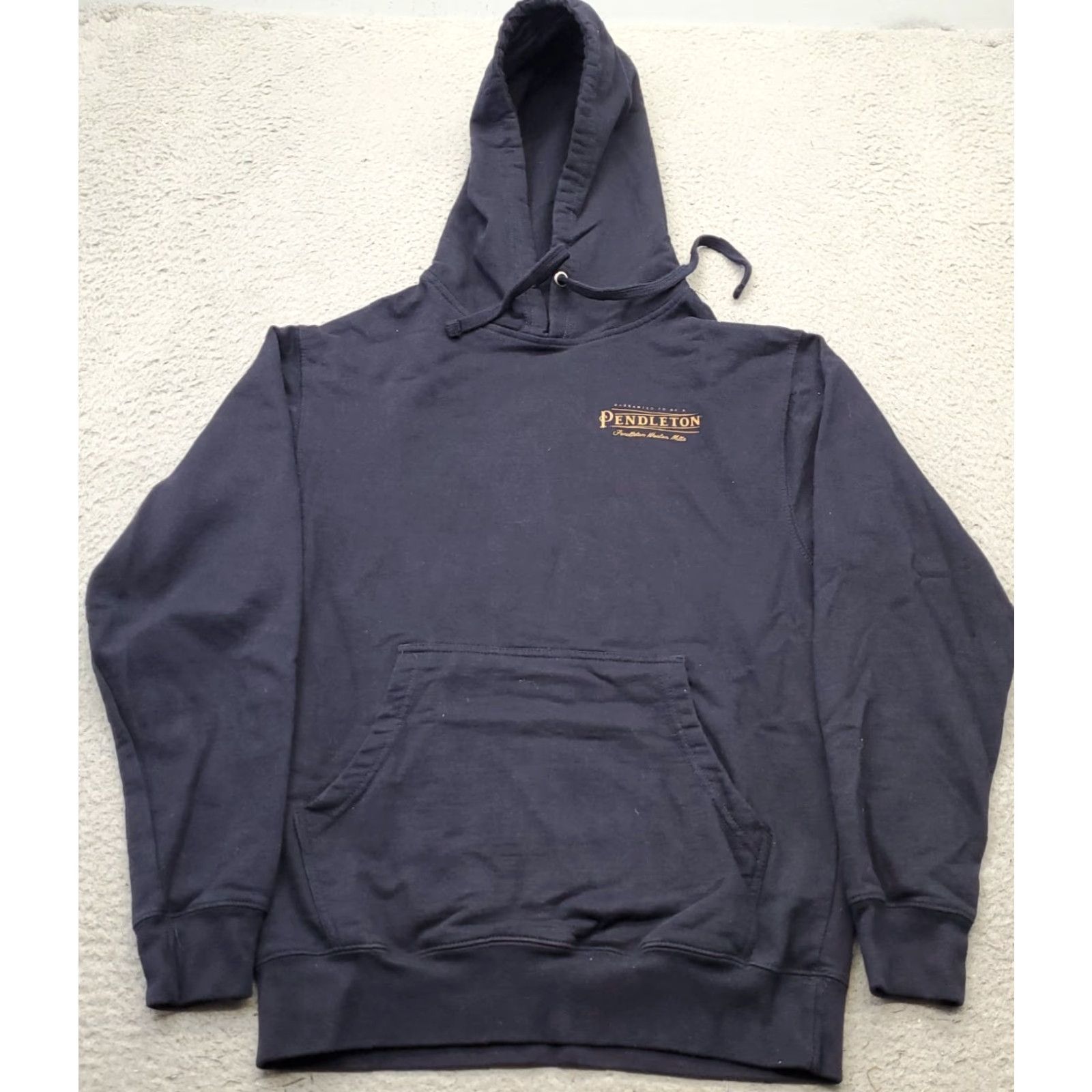 Pendleton Pendleton Mens Hoodie Shirt Navy Logo Pullover Long Sleeve Hooded Woolen Lined Size S Size US S / EU 44-46 / 1 - 2 Thumbnail