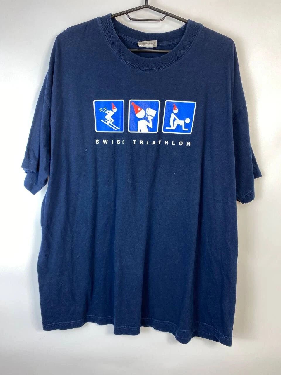 Other funny humor vintage shirt swiss triathlon Size XL Size US XL / EU 56 / 4 - 1 Thumbnail