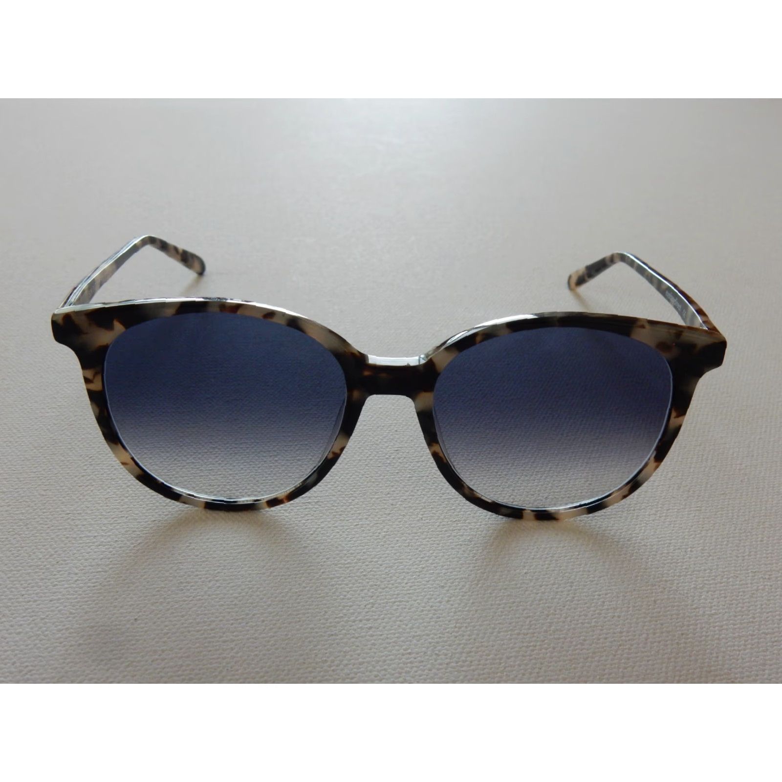 Vintage Eyebuydirect Sunglasses Frames Only Beige & Black Unisex Adults 52mm 17mm 140mm C3 Sun Bardot Size ONE SIZE - 2 Thumbnail