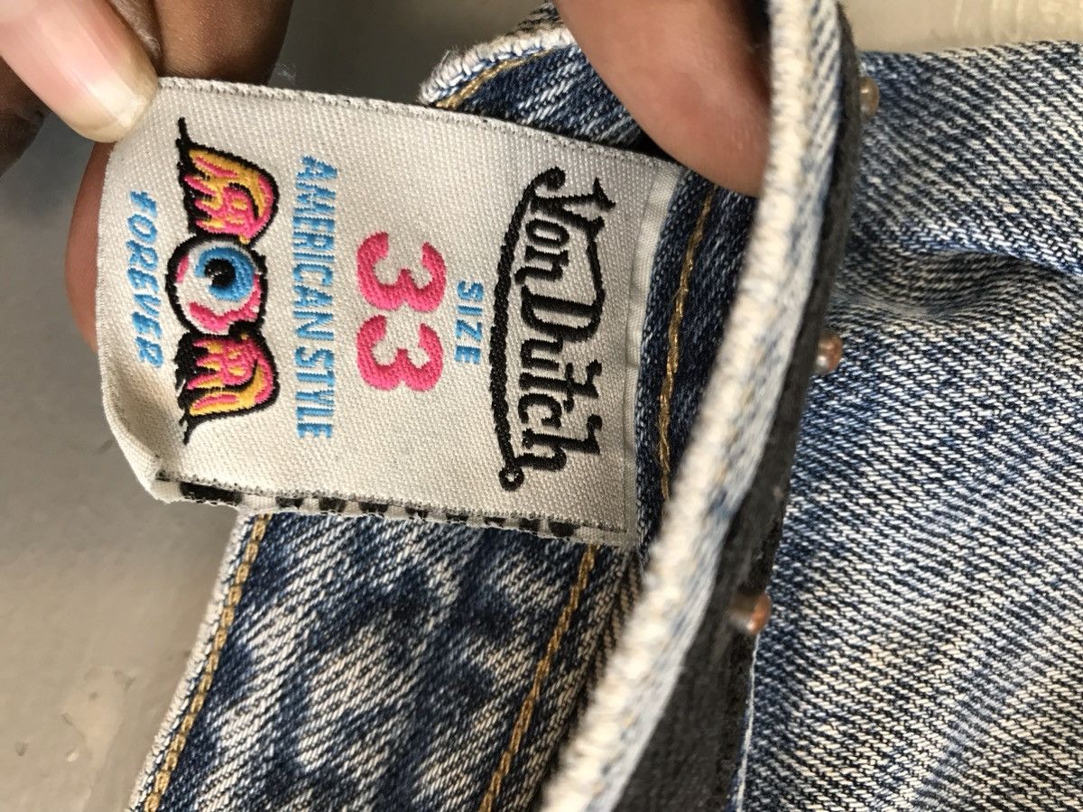 Vintage Super rare van Dutch 👀 printed spellout embroidered denim Size US 35 - 7 Thumbnail