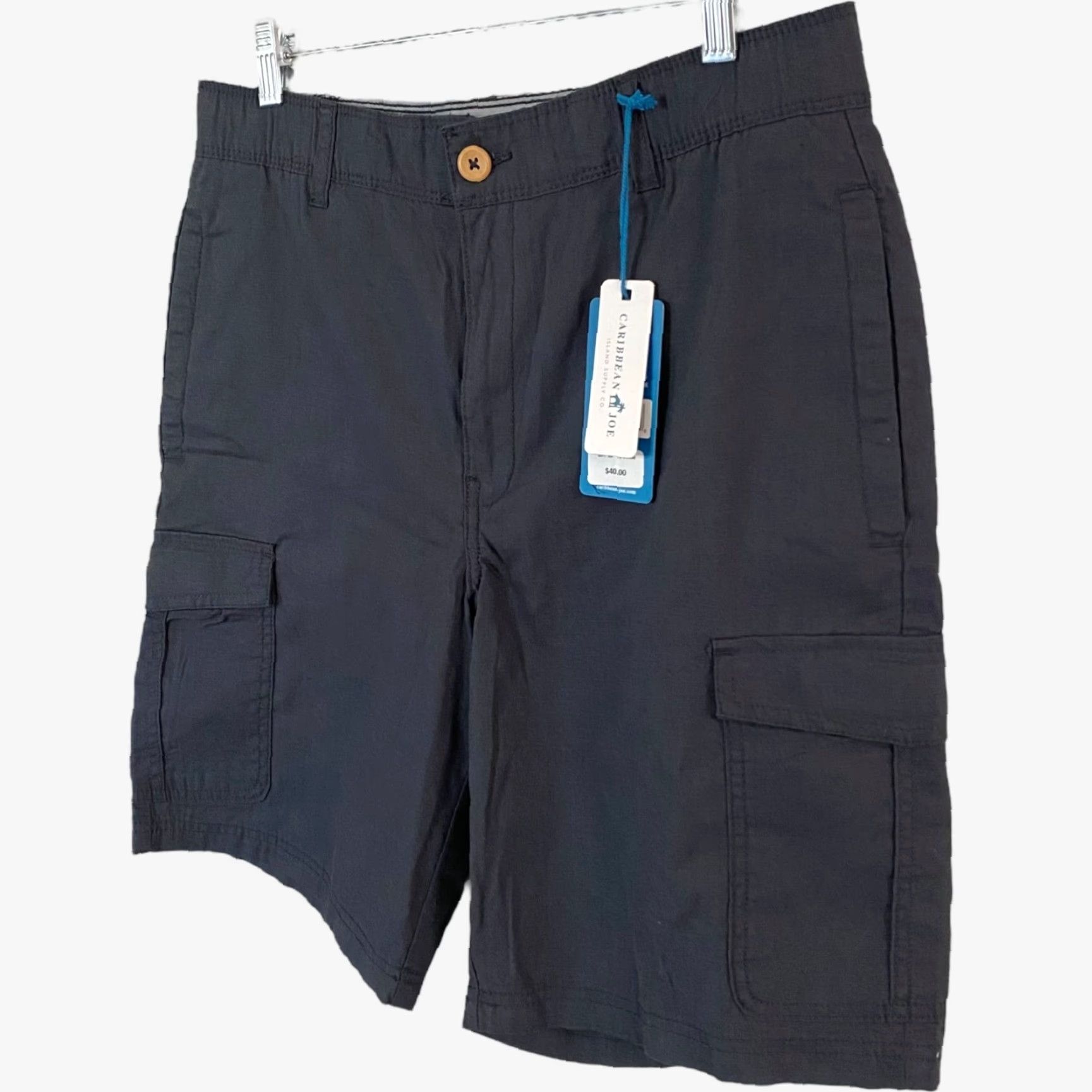 Vintage Caribbean Joe Cargo Shorts Gray Men's Size 32 Casual Comfort Travel Vacation New Size US 32 / EU 48 - 2 Thumbnail
