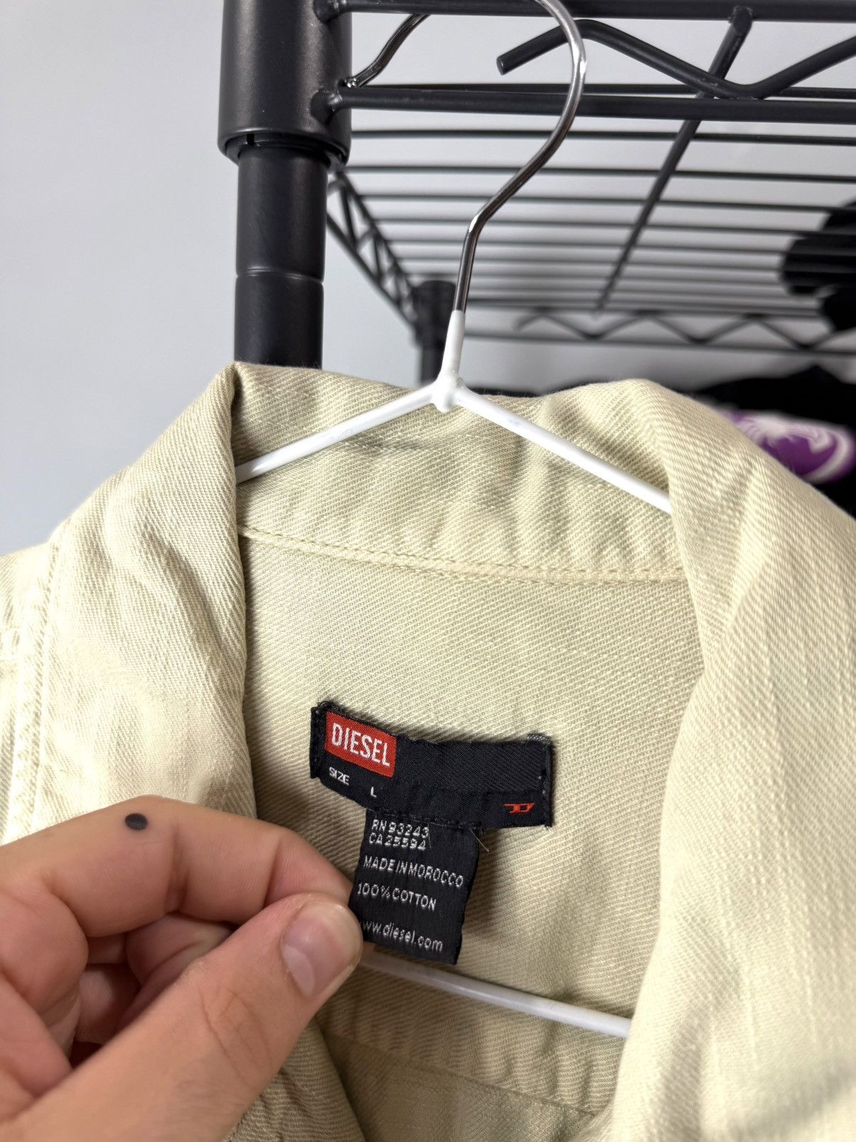 Diesel Rare Vintage Diesel Overshot Shirt Jacket Archive Black Gold Size US L / EU 52-54 / 3 - 7 Thumbnail