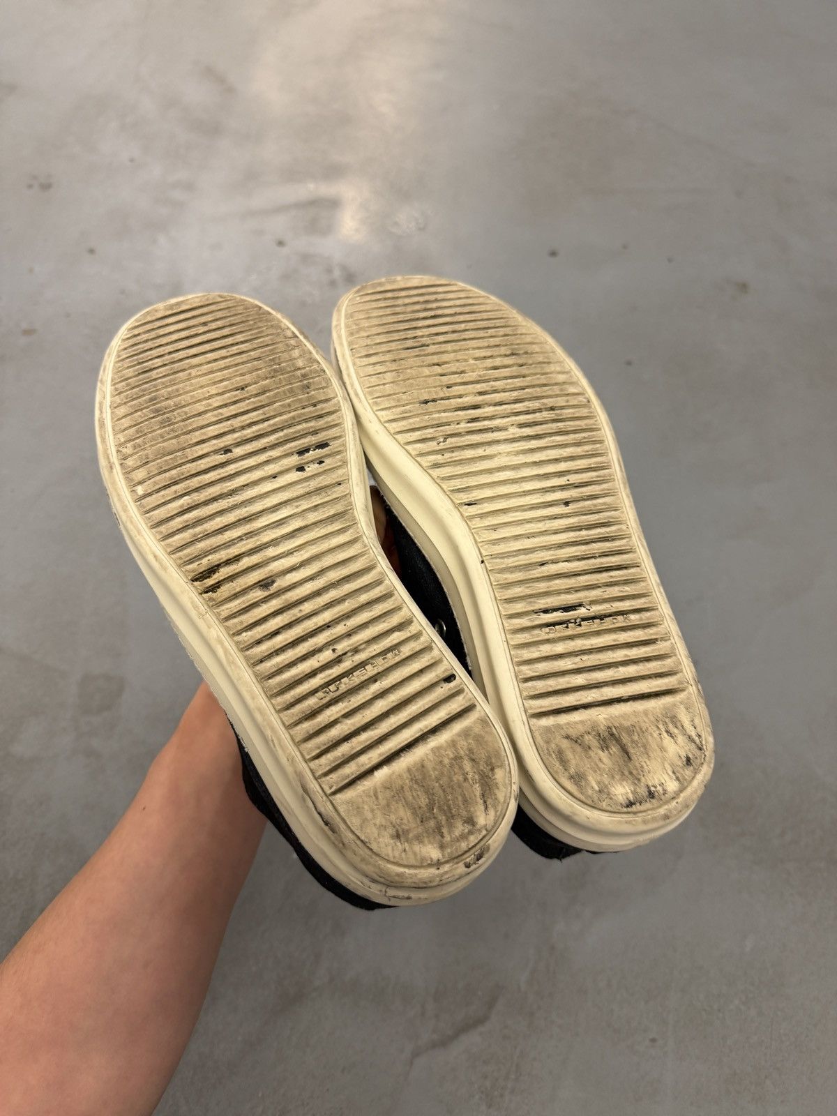 Rick Owens Drkshdw Rick Owens Drkshdw “So Cunt” Low Ramones Size US 10 / EU 43 - 12 Thumbnail