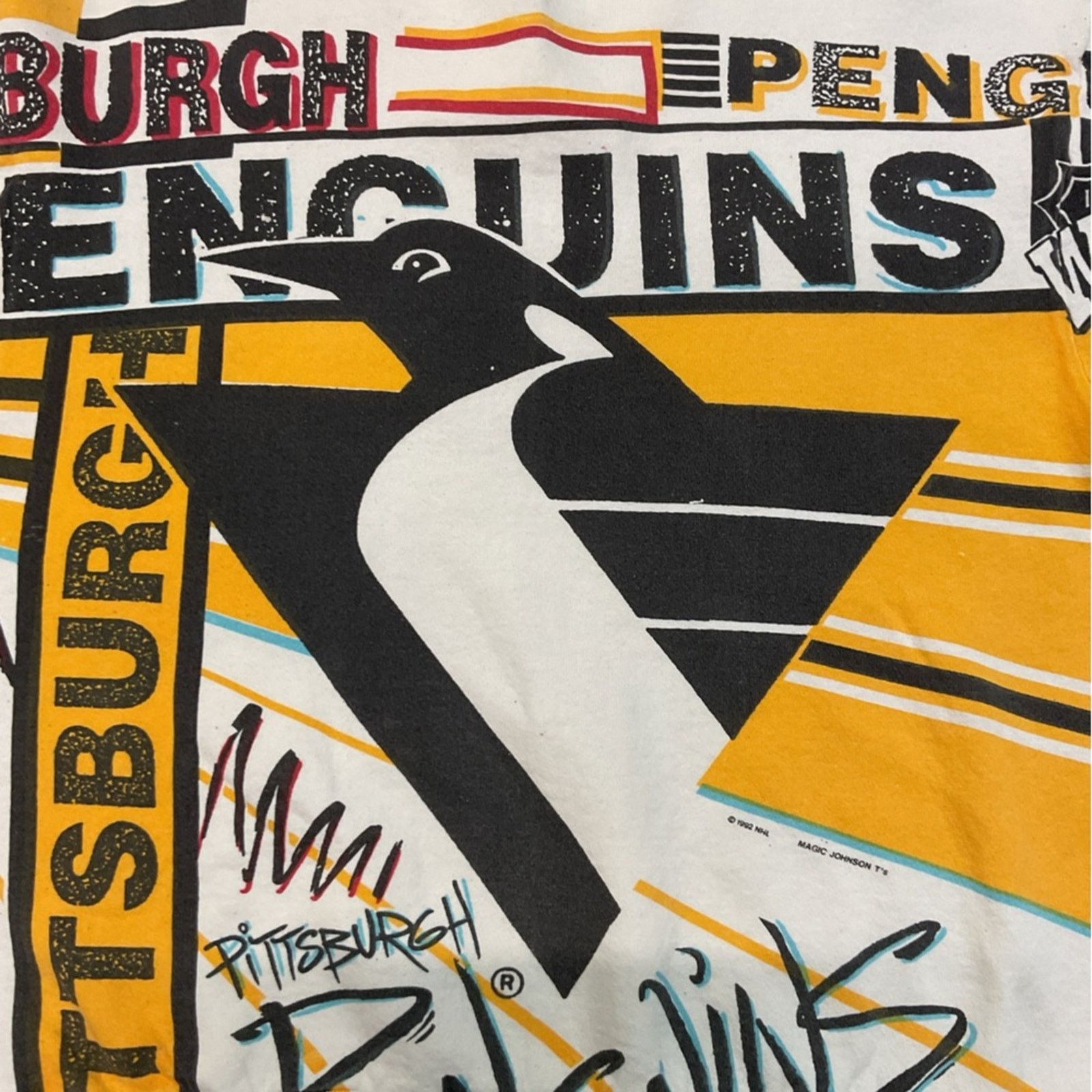 NHL Vintage NHL Magic Johnson Pittsburgh Penguins AOP Sweatshirt Size US XL / EU 56 / 4 - 5 Thumbnail