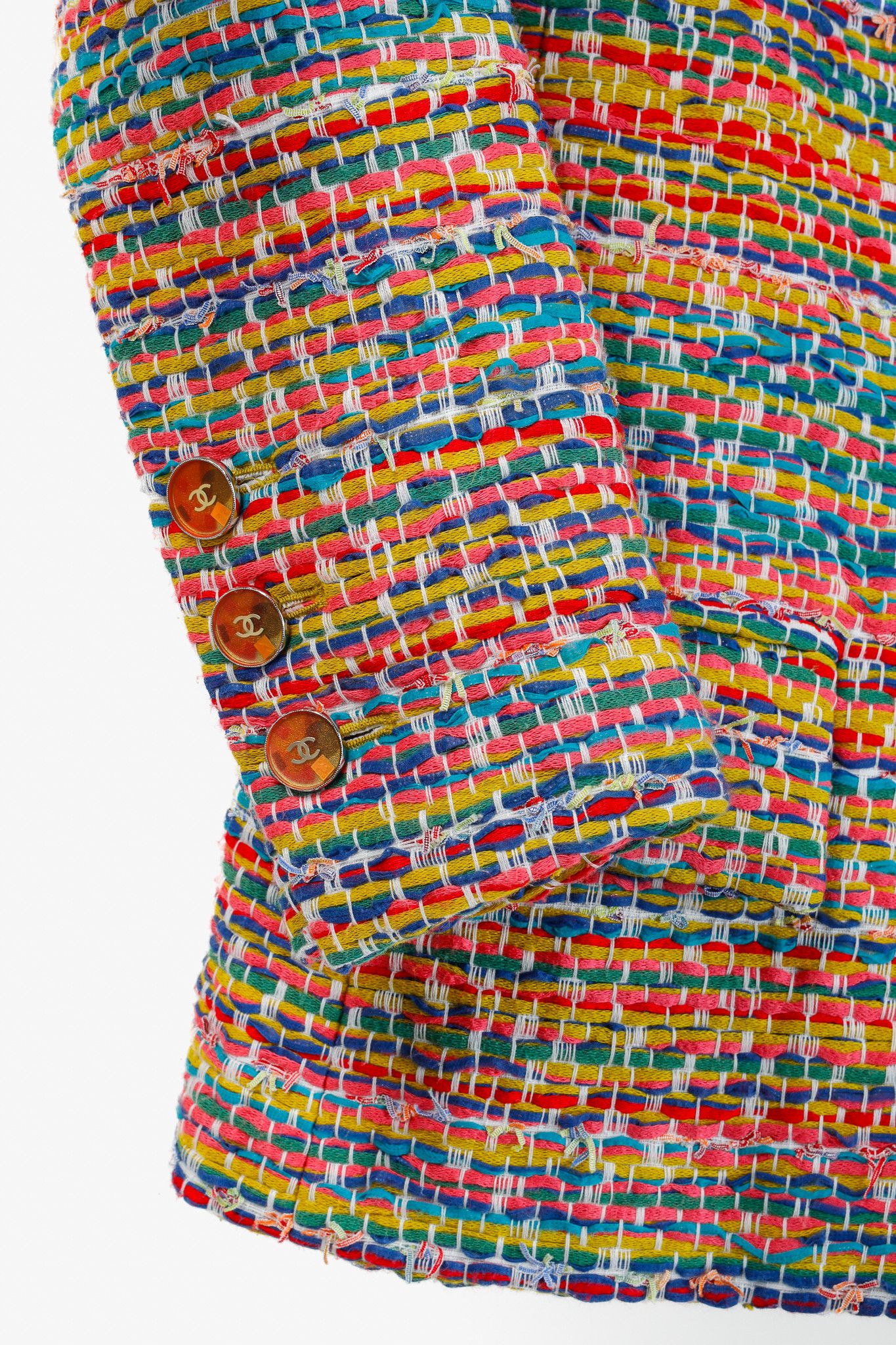 Chanel Chanel Resort 2016 Multicolour-Tweed Single-Button Blazer Size S / US 4 / IT 40 - 7 Thumbnail