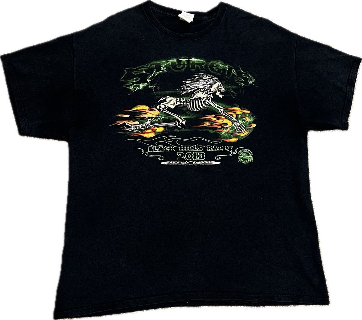 image of Choppers x Harley Davidson Sturgis 2013 T-Shirt in Black, Men's (Size XL)