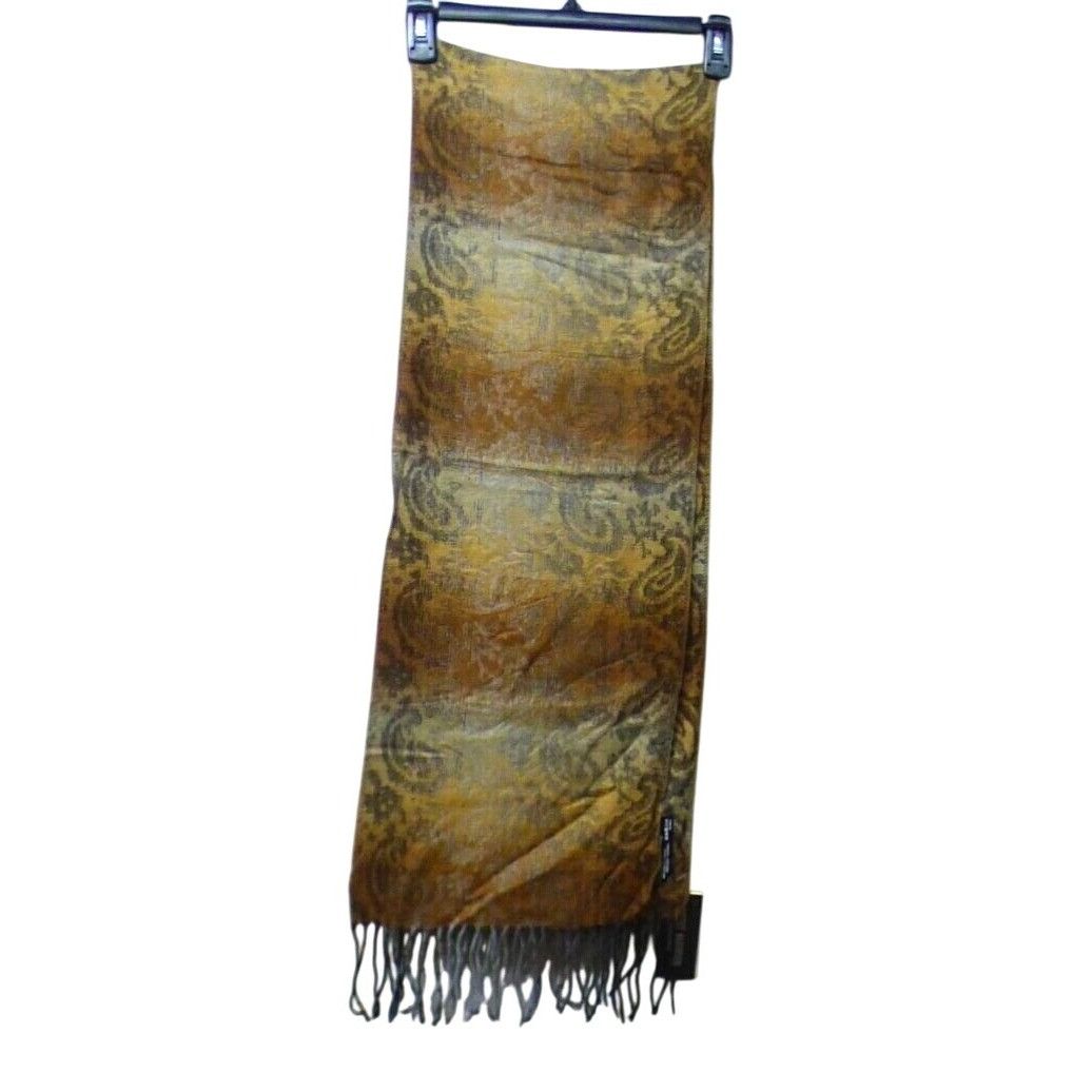 Steve Madden Steve Madden Mid Weight Ombré Paisley Scarf, 11”x 70”, Brown Size ONE SIZE - 6 Thumbnail