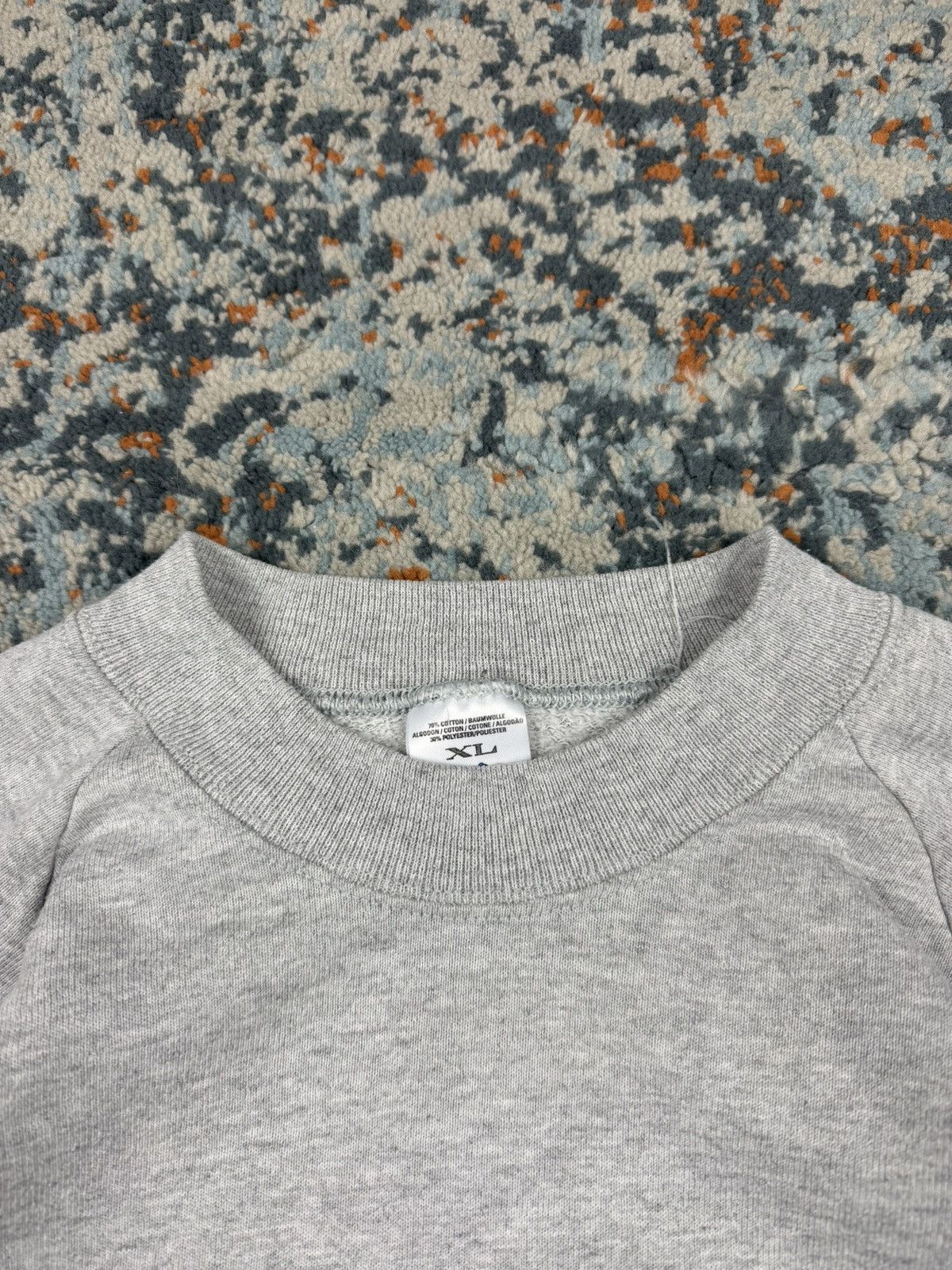 Fruit Of The Loom × Vintage Vintage 90s fruit of the loom heather grey basic sweatshirt Size US L / EU 52-54 / 3 - 6 Thumbnail