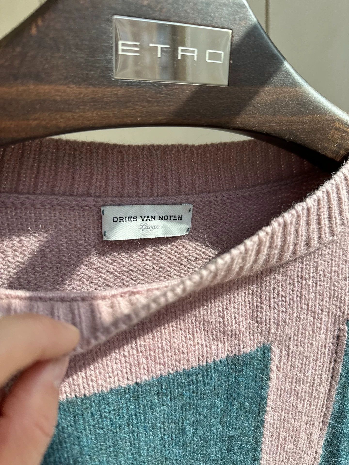 Dries Van Noten DVN Wool-Camel Hair Blend Boat Neck Sweater L 9/10 Size L / US 10 / IT 46 - 4 Thumbnail