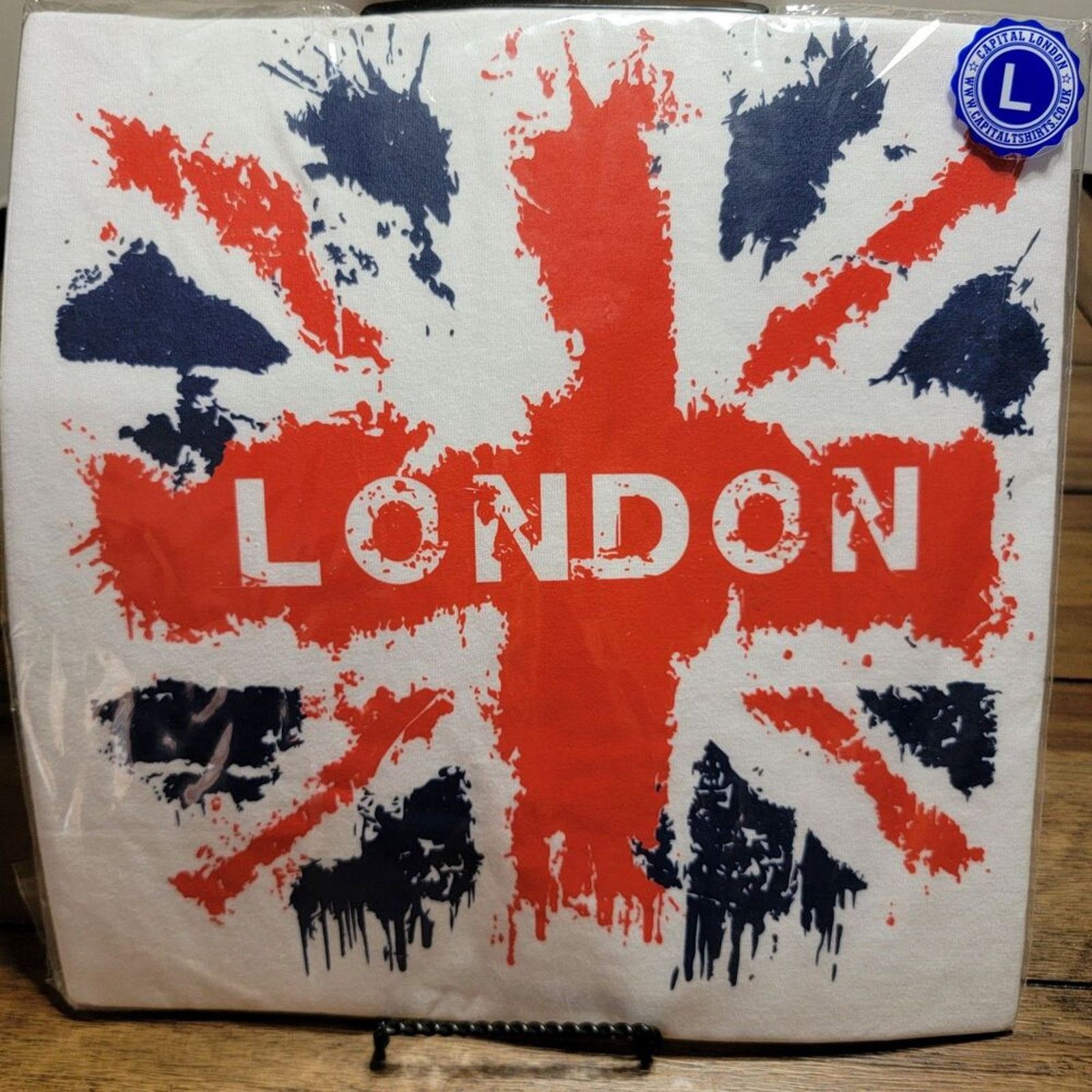 Other Capital London Tee SS "London" Union Jack Splatter Large NEW Size L / US 10 / IT 46 - 1 Thumbnail