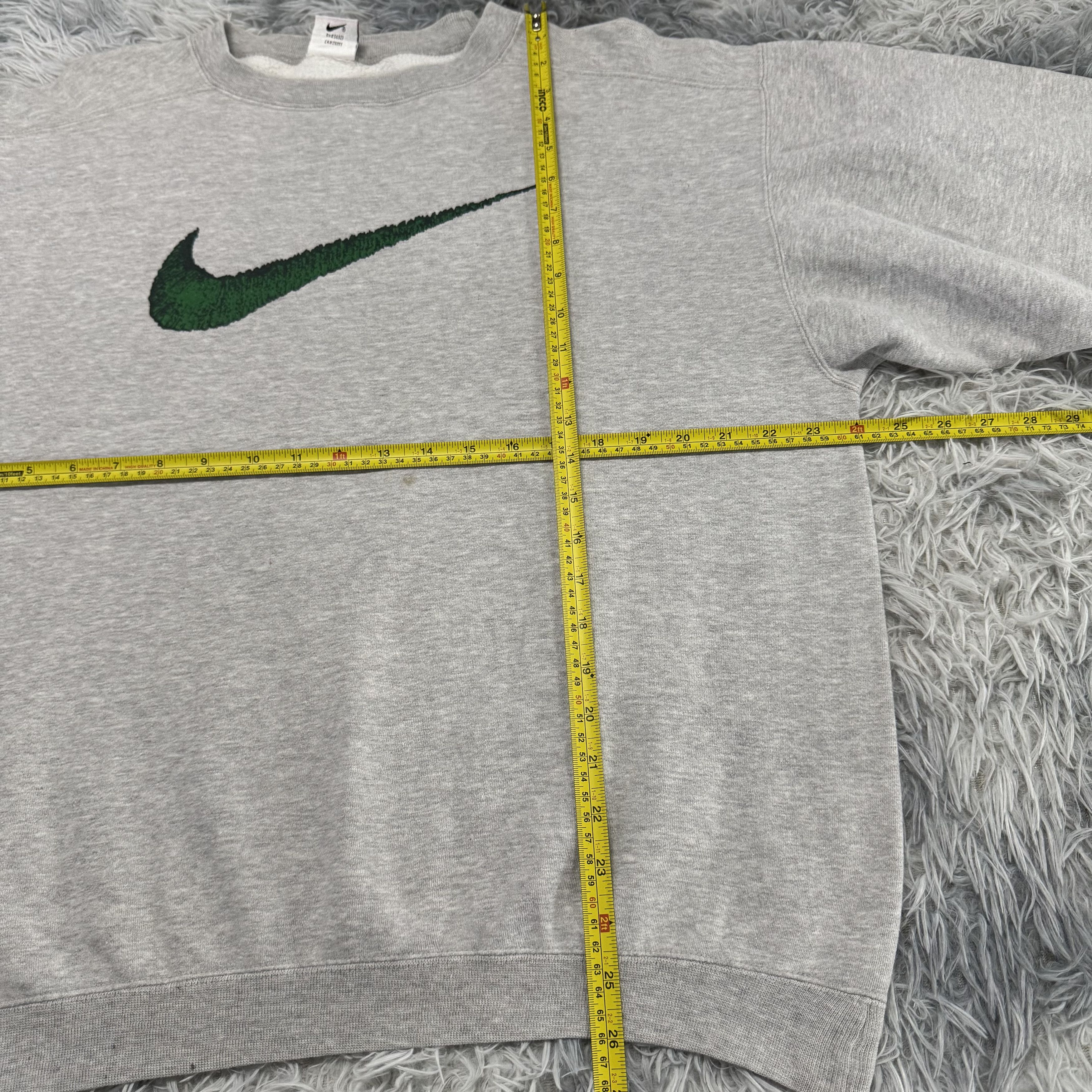 Nike Vintage 90s Nike Big Swoosh Sweatshirt Streetwear Hypebeast Size US L / EU 52-54 / 3 - 9 Thumbnail
