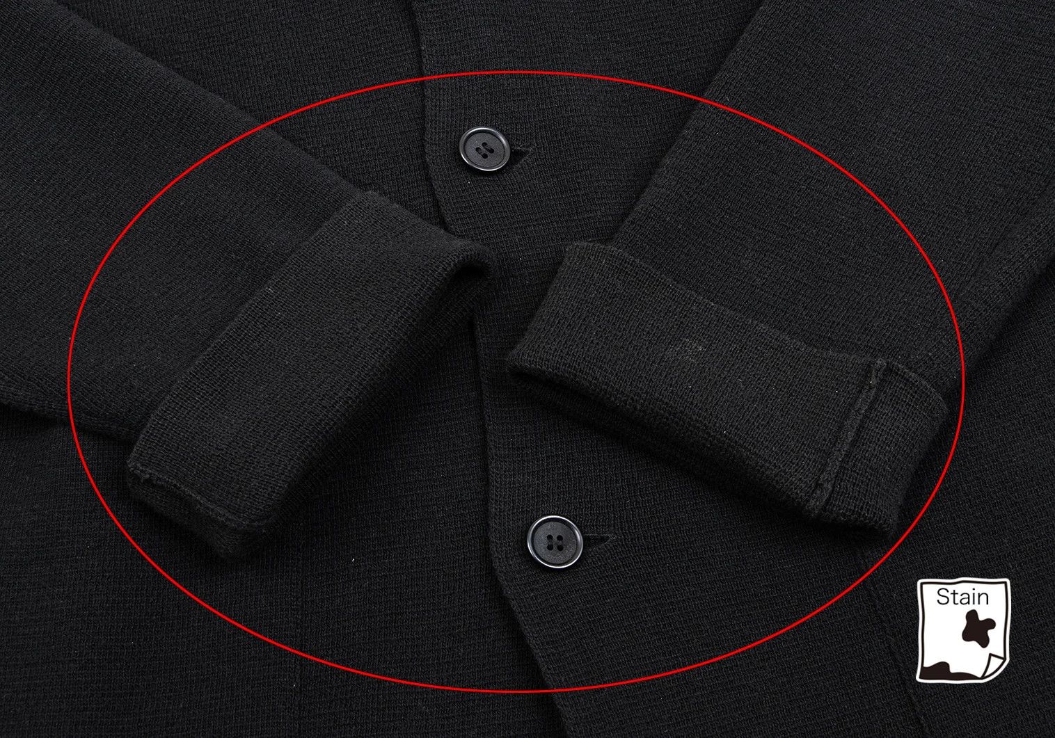 Yohji Yamamoto Yohji Yamamoto Cotton Knit 3B Jacket Black 3 Size US L / EU 52-54 / 3 - 10 Thumbnail