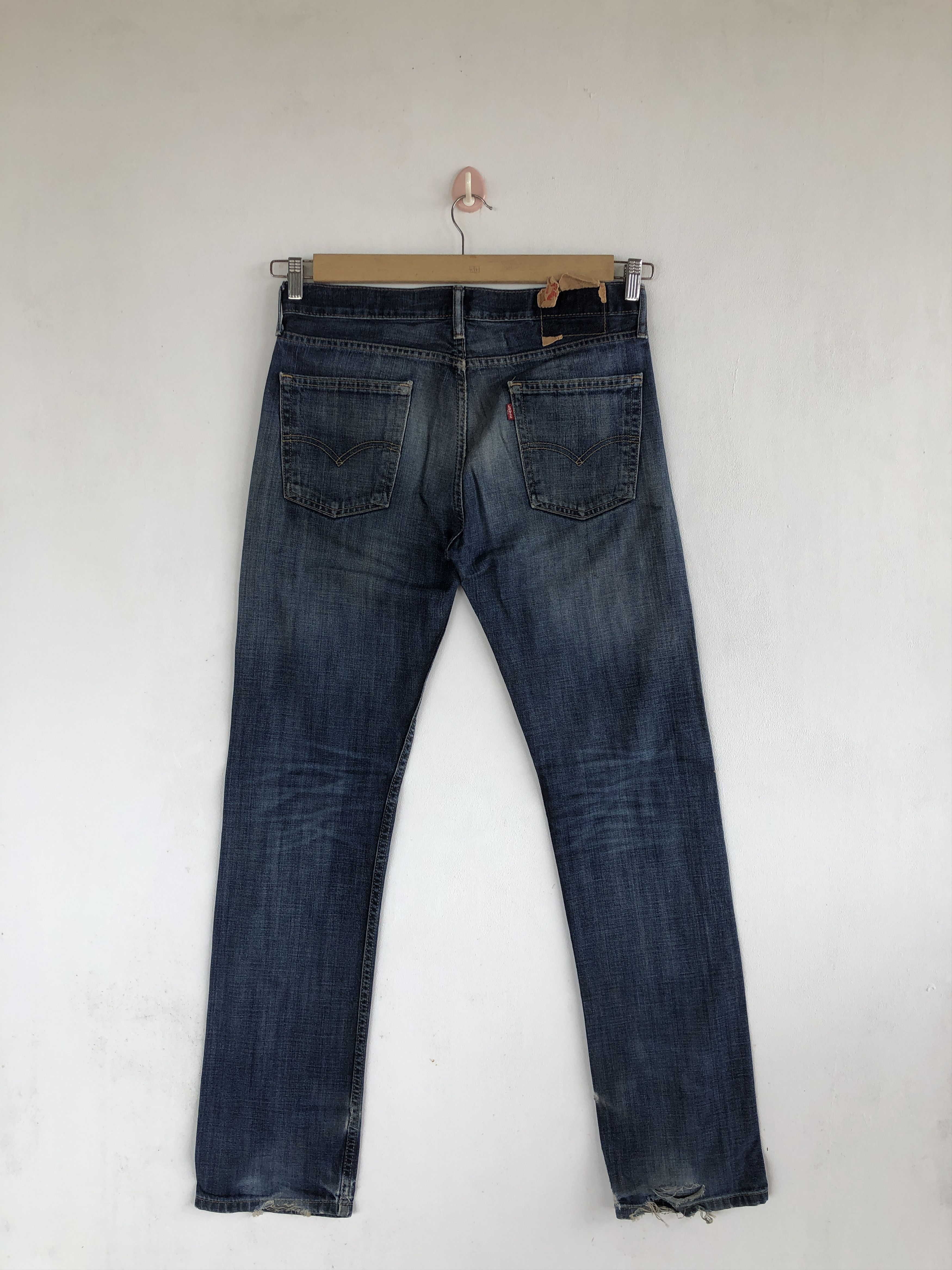 Levi's Vintage Y2K Levis Faded Jeans Levi's 513 Distressed Denim Size US 30 / EU 46 - 2 Thumbnail