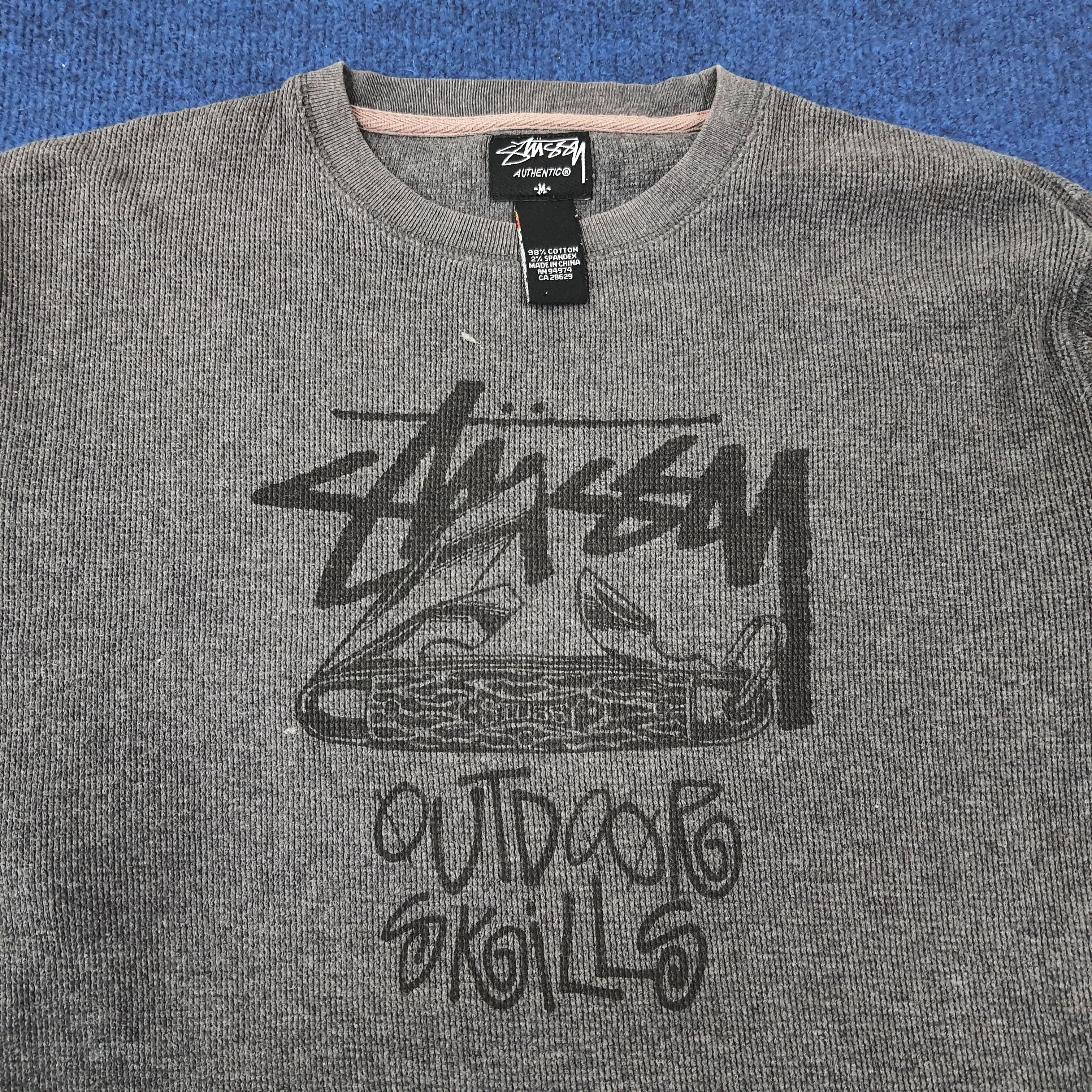 Stussy Vintage Stussy Outdoor Skills Streetwear Sweatshirt C240N15 Size US M / EU 48-50 / 2 - 2 Thumbnail