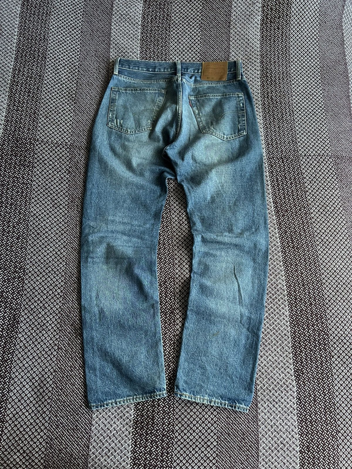 Levi's Vintage Levis 501 Premium Big E Jeans Thrashed Wash Size W32 Size US 32 / EU 48 - 1 Thumbnail
