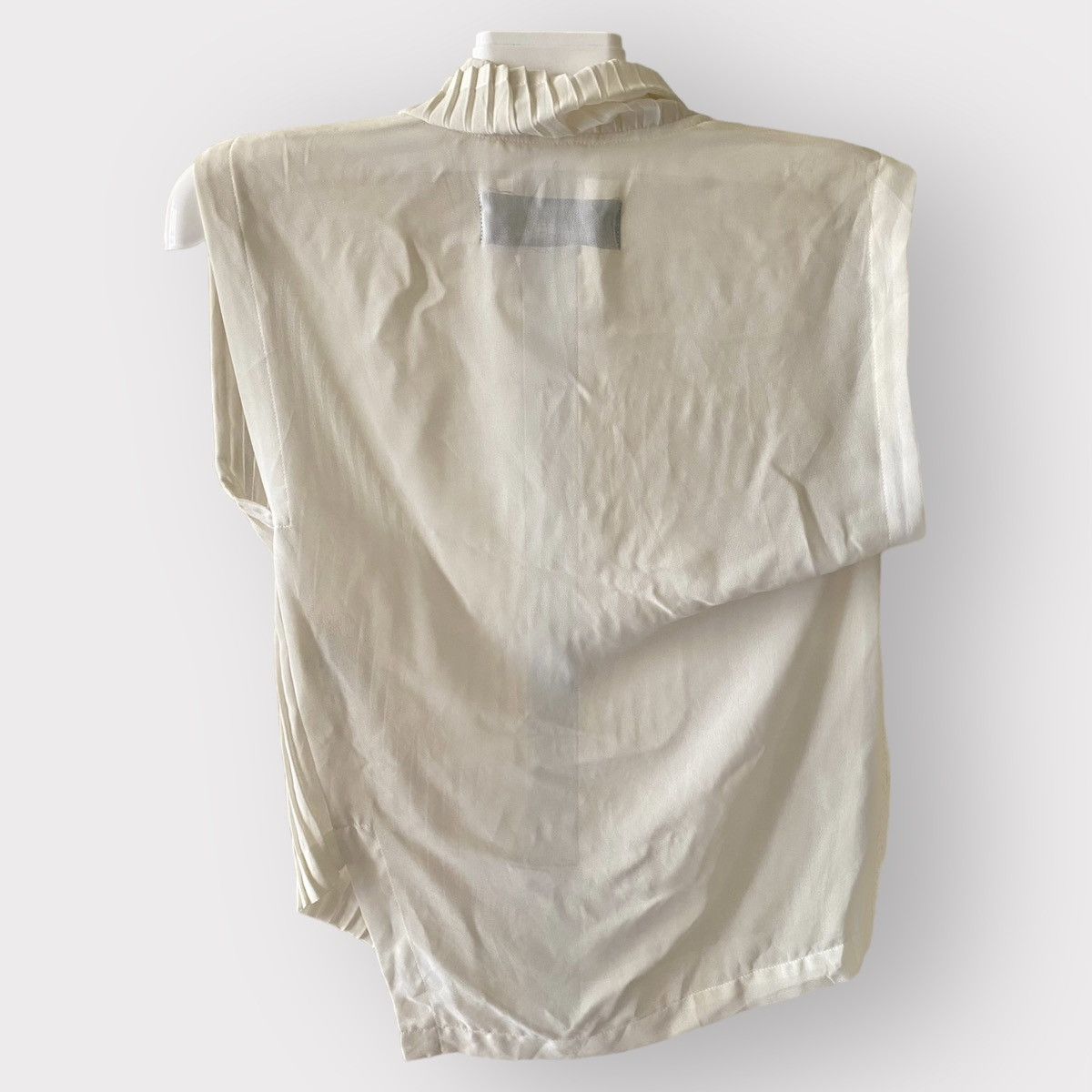 Comme des Garcons Vintage Tricot CDG Asymmetric Sheer mesh Blouse Size M / US 6-8 / IT 42-44 - 5 Thumbnail