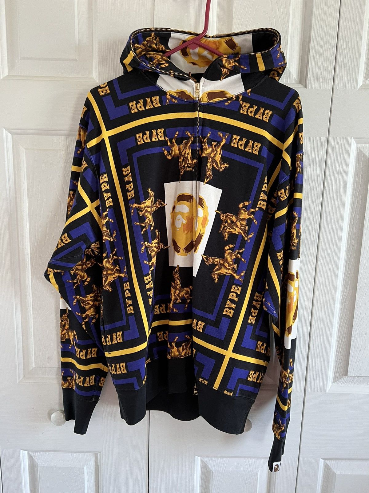 Double Ape Head Relaxed Full Zip Hoodie