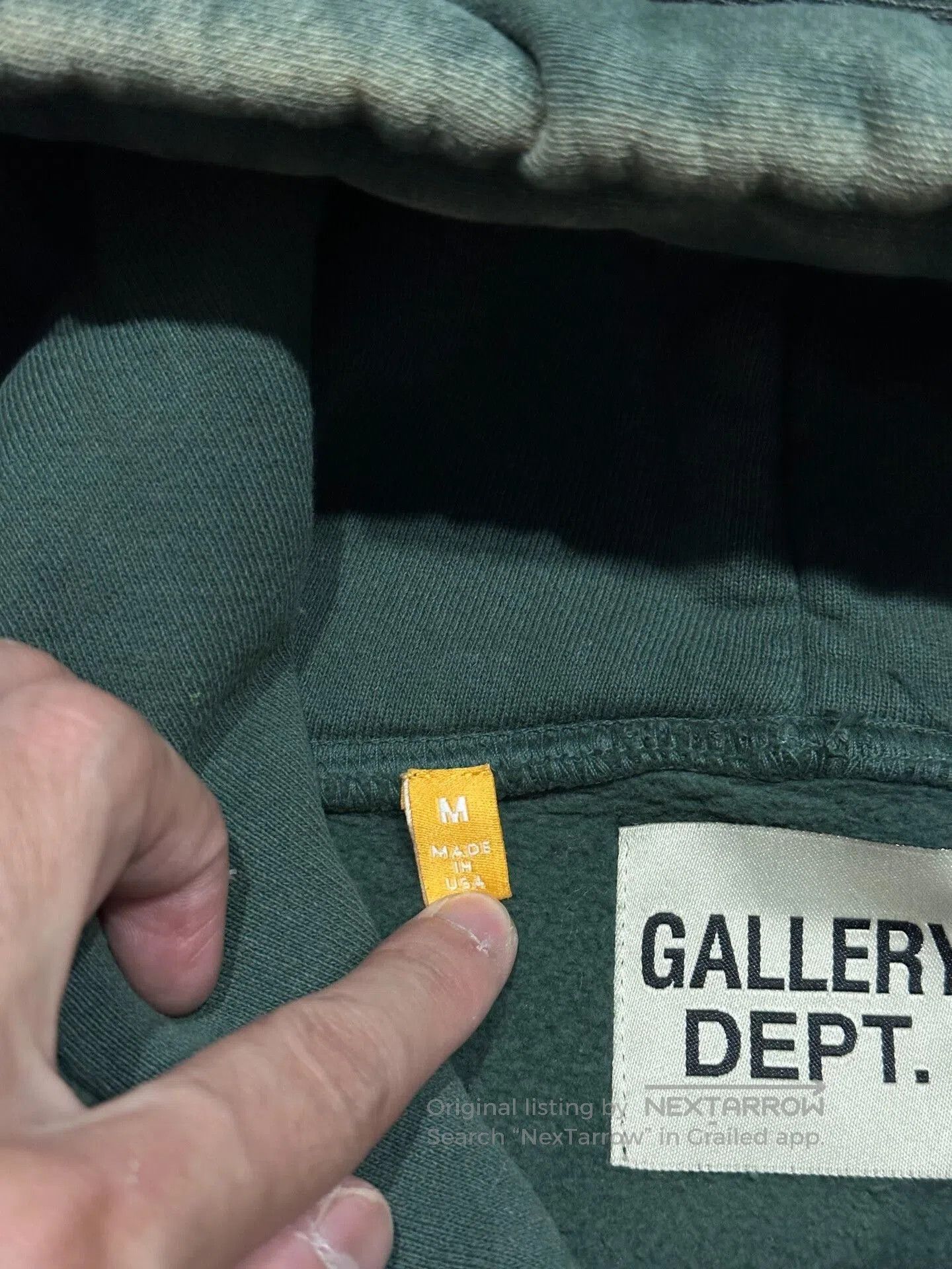 Gallery Dept. Gallery Dept Dark Green Splatter Paint Hoodie. Size US M / EU 48-50 / 2 - 5 Thumbnail