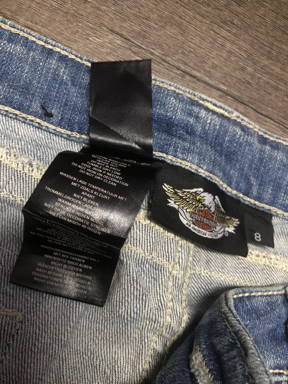 Harley Davidson × Vintage HARLEY DAVIDSON DENIM JEANS Size 32" / US 10 / IT 46 - 21 Thumbnail