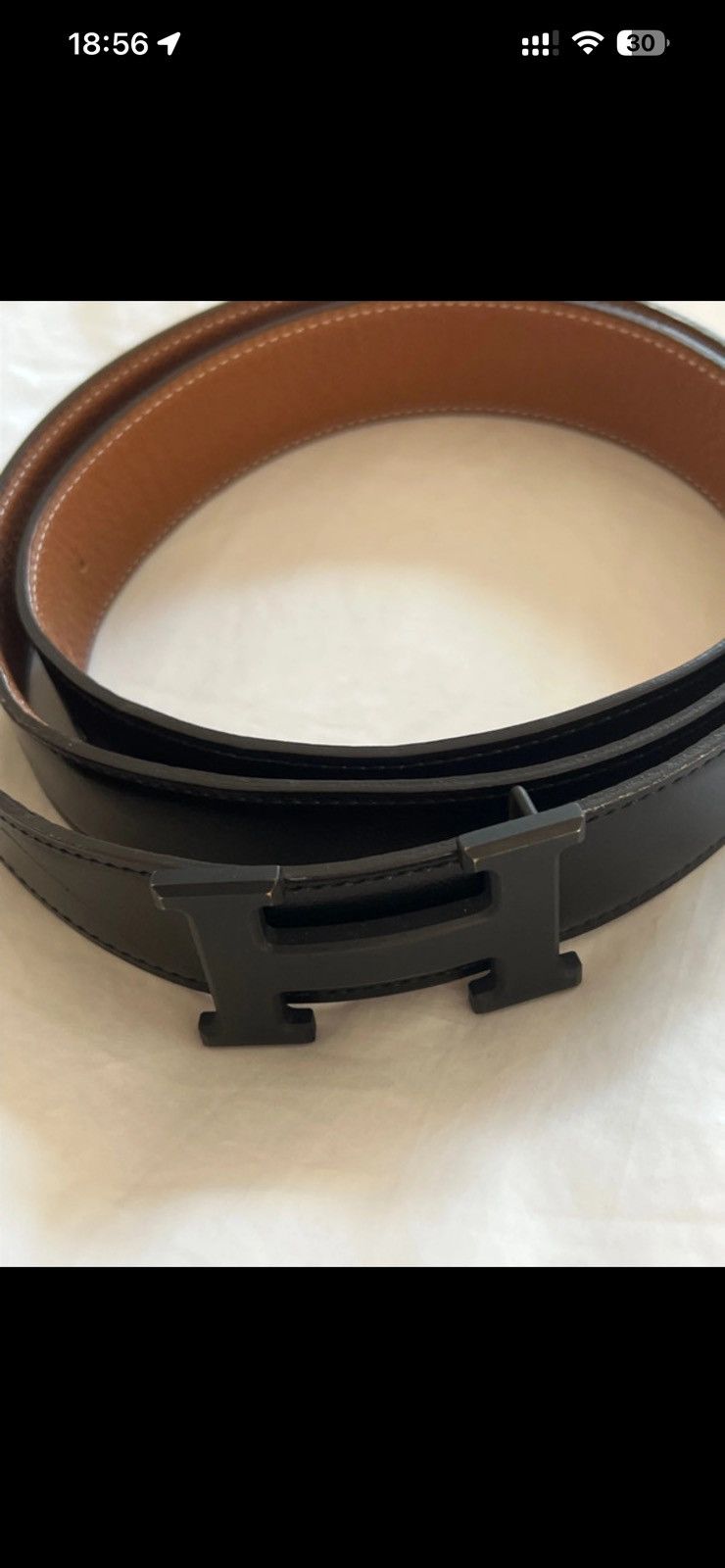 Hermes Hermes reversible belt Size 32 - 3 Thumbnail