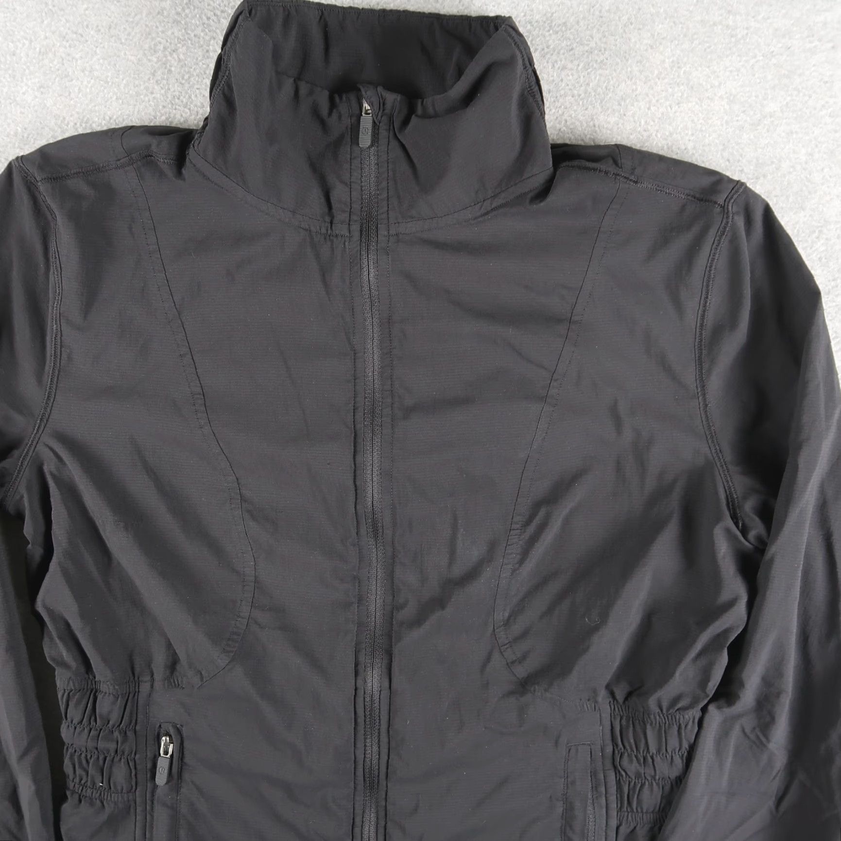 Lululemon Lululemon Windbreaker Jacket Womens Sights Seen Black 6 Full Zip Activewear Nylon LW3DU5S Indoor Hiking Everyday Womens Size M / US 6-8 / IT 42-44 - 3 Thumbnail