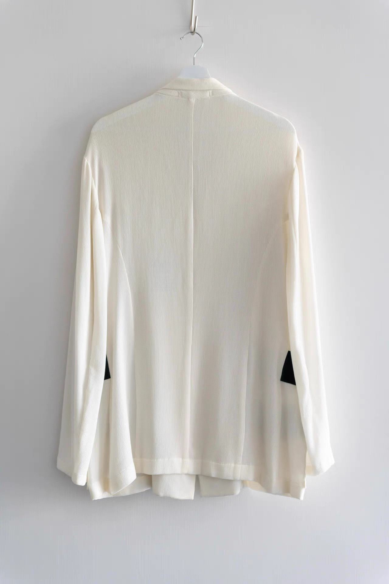 Yohji Yamamoto Yohji Yamamoto 97ss Velvet Panel White Jacket K4 Size US M / EU 48-50 / 2 - 2 Thumbnail