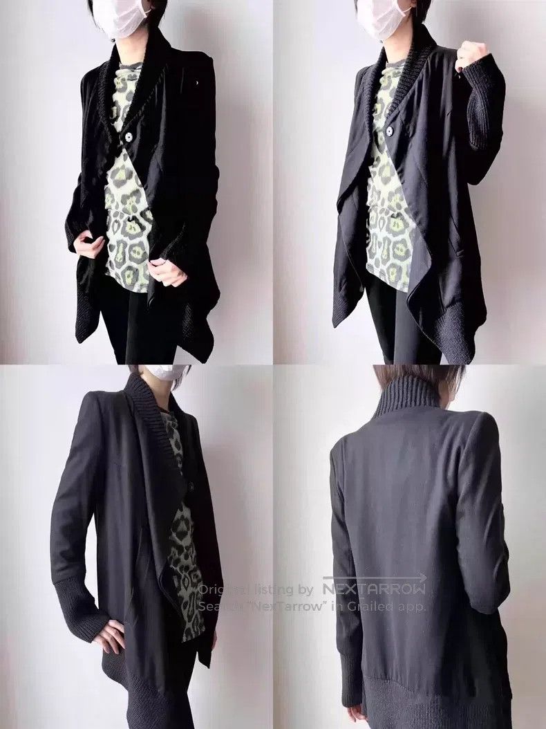 Ann Demeulemeester Ann Demeulemeester Size S wool collared outerwear for wome Size S / US 4 / IT 40 - 2 Thumbnail