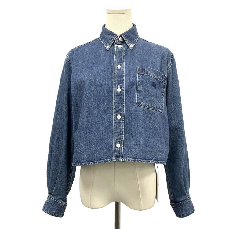 Celine CELINE Blue Denim Button Up Shirt Size S Size S / US 4 / IT 40 - 1 Thumbnail