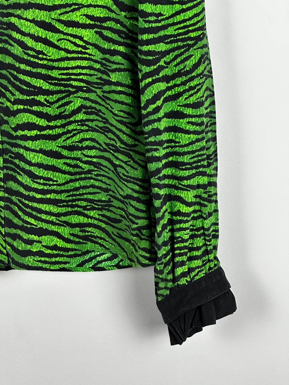 H&M × Kenzo Kenzo x HM Tiger Print Green Blouse Size XS / US 0-2 / IT 36-38 - 5 Thumbnail