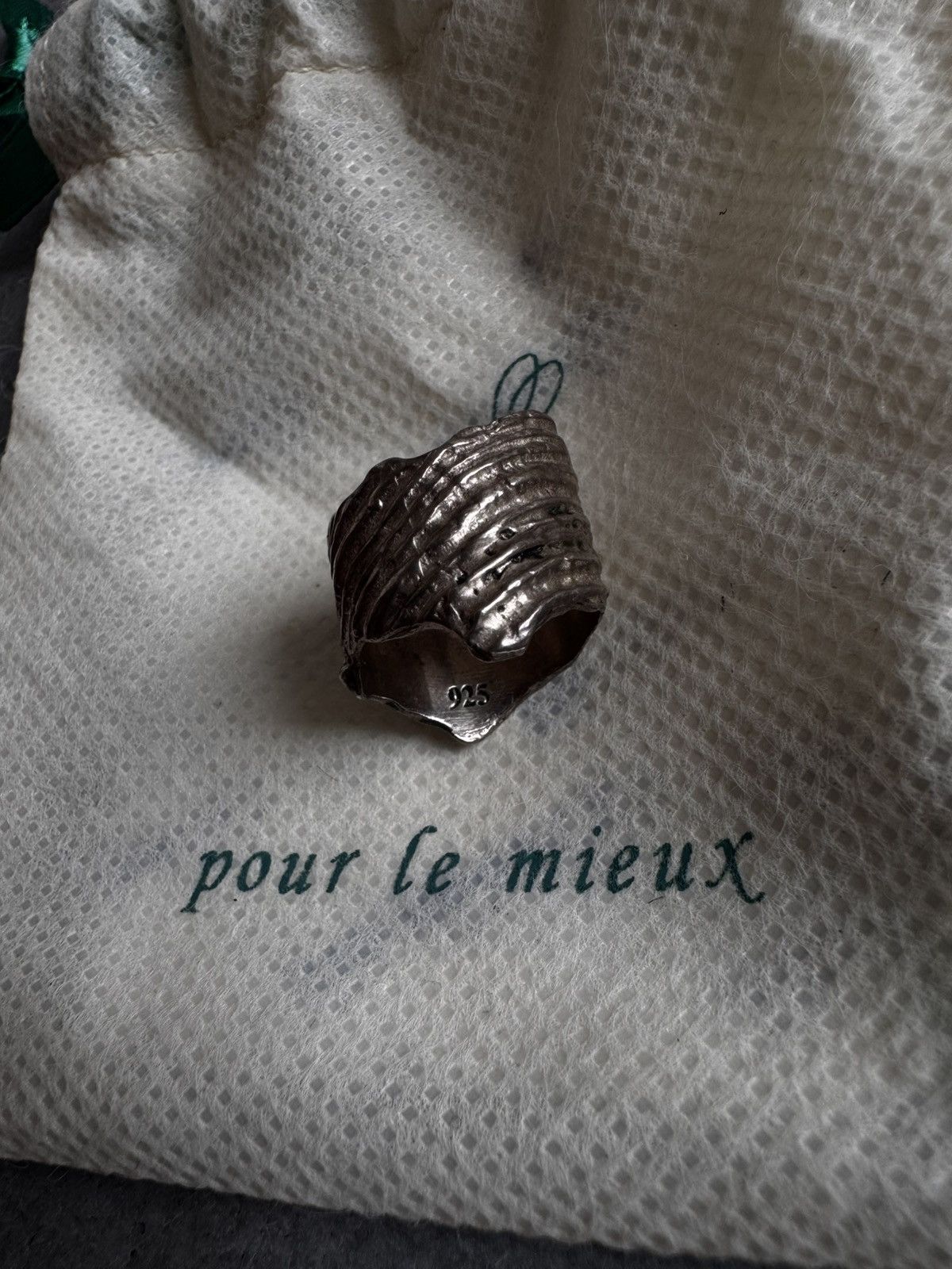 Vintage Pluie 925 Ring Size ONE SIZE - 4 Thumbnail