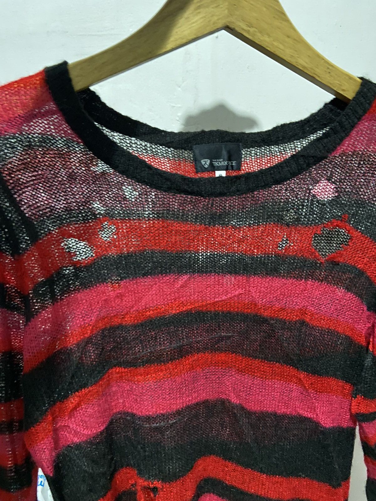 20471120 TK MIXPICE Takeo Kikuchi Mesh Distressed Japanese Brand Size US M / EU 48-50 / 2 - 5 Thumbnail