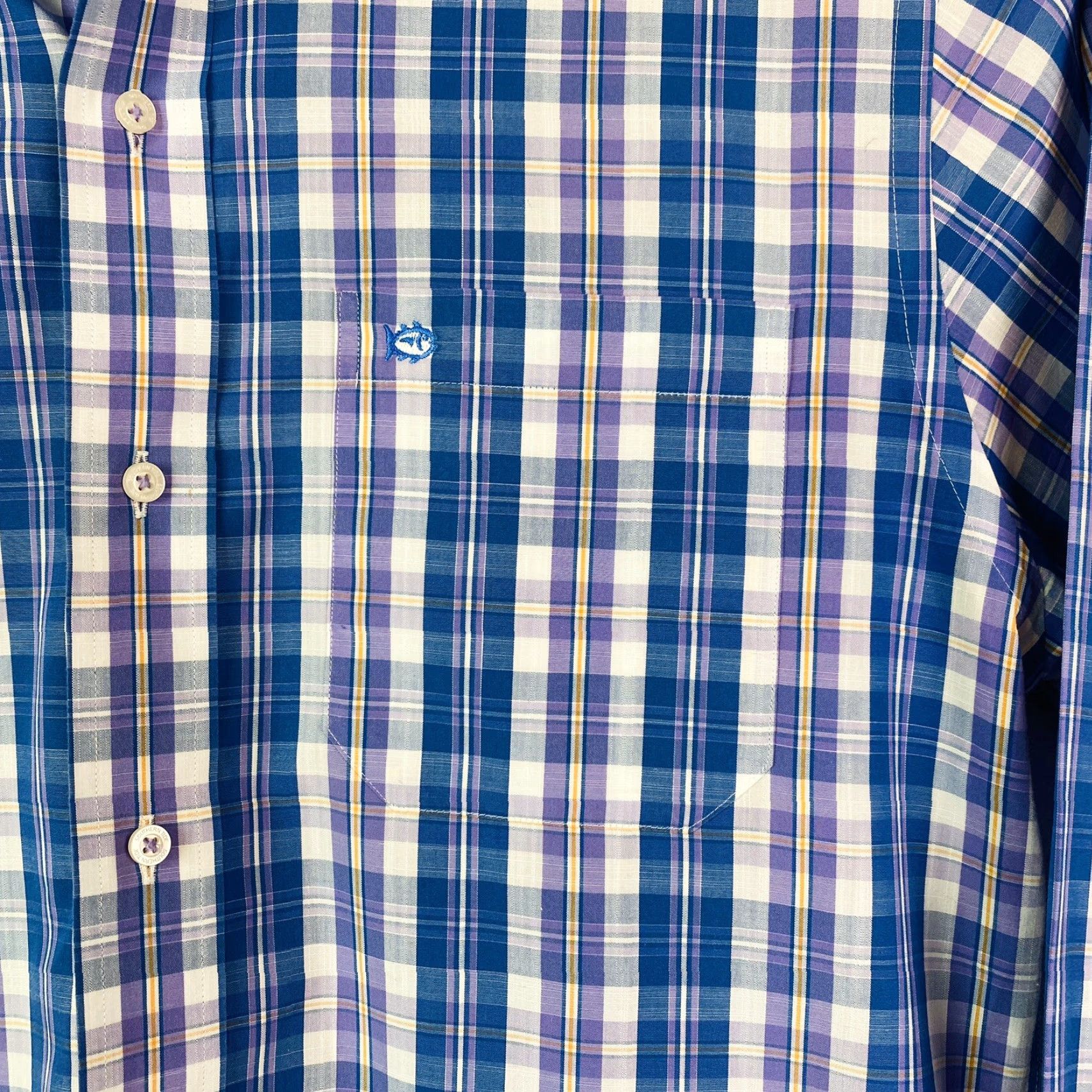 Southern Tide VINTAGE Southern Tide Mens Shirt Small Long Sleeve Blue Plaid Classic Fit Button Up Size US S / EU 44-46 / 1 - 6 Thumbnail