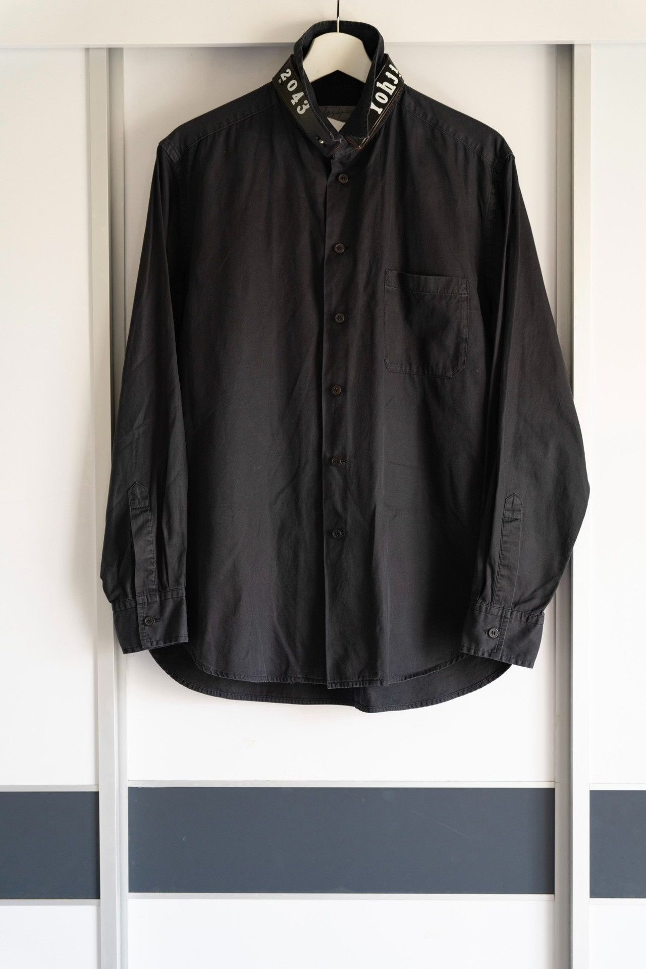 Yohji Yamamoto Yohji Yamamoto Black Long Sleeve Shirt Size US M / EU 48-50 / 2 - 1 Thumbnail